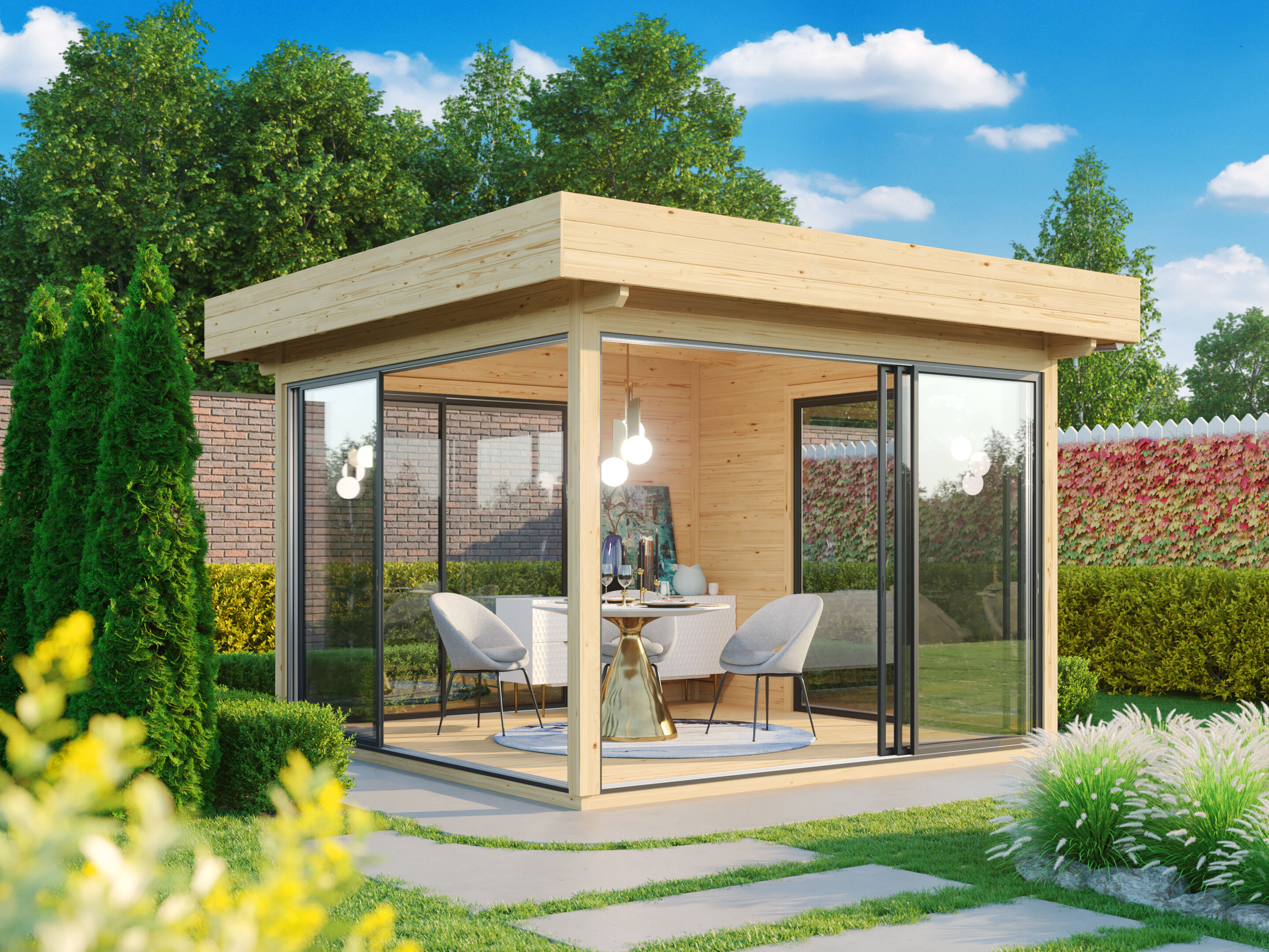 Fjordholz Glaspavillon Alu 44 B | Rabatt: 26 %