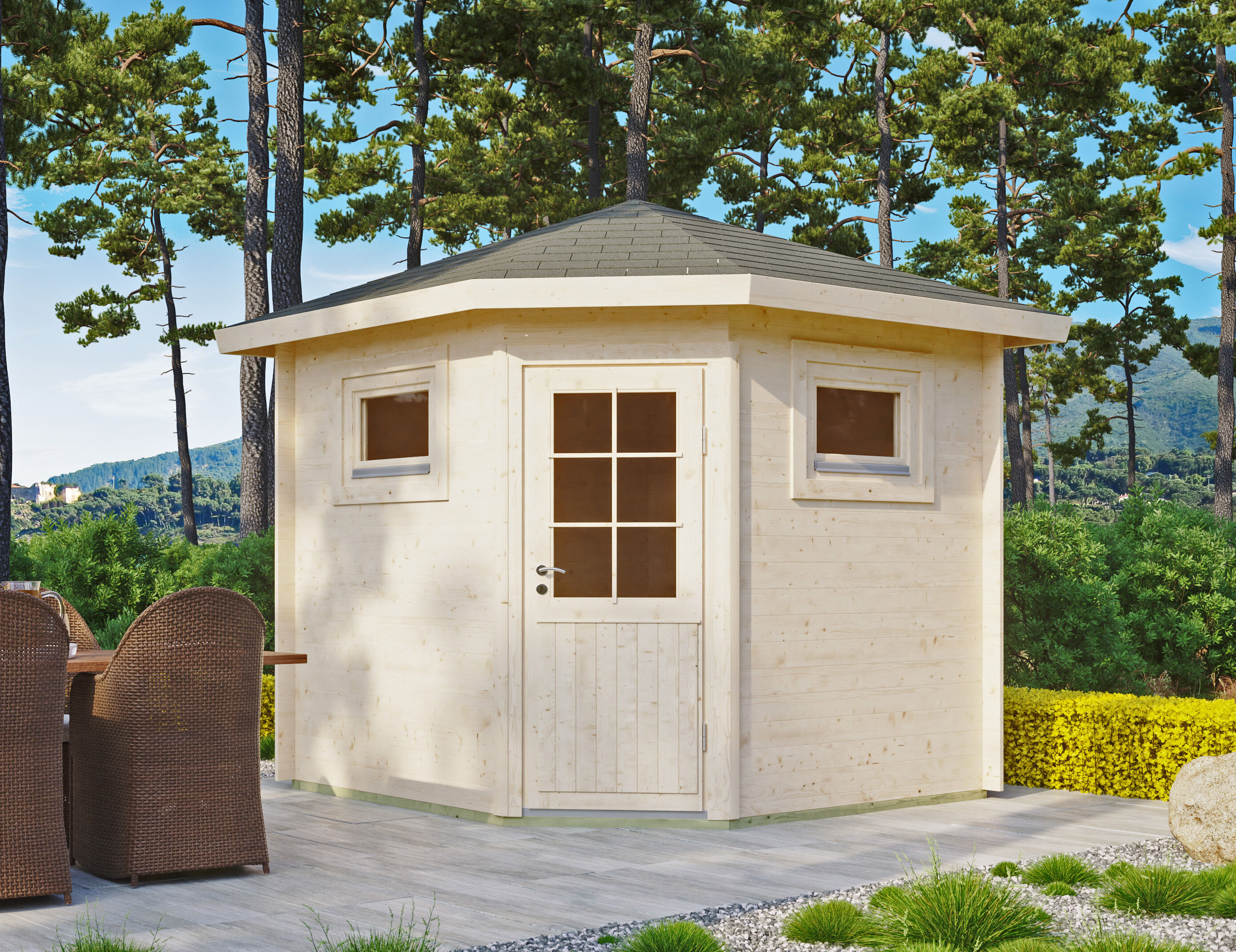 Gartenhaus Modell Panta 28 C 3x3m | Rabatt: 26 %