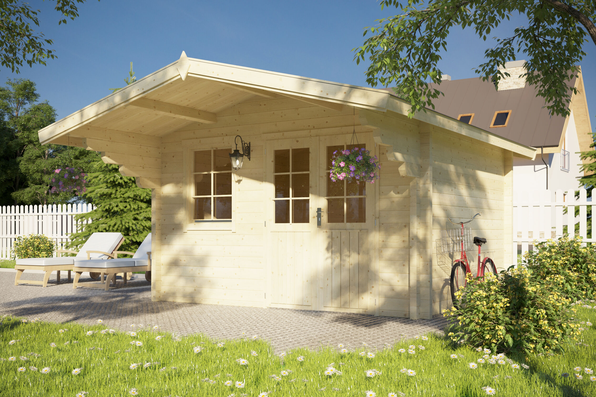 Gartenhaus Modell Regina 70 A 6x4m | Rabatt: 26 %