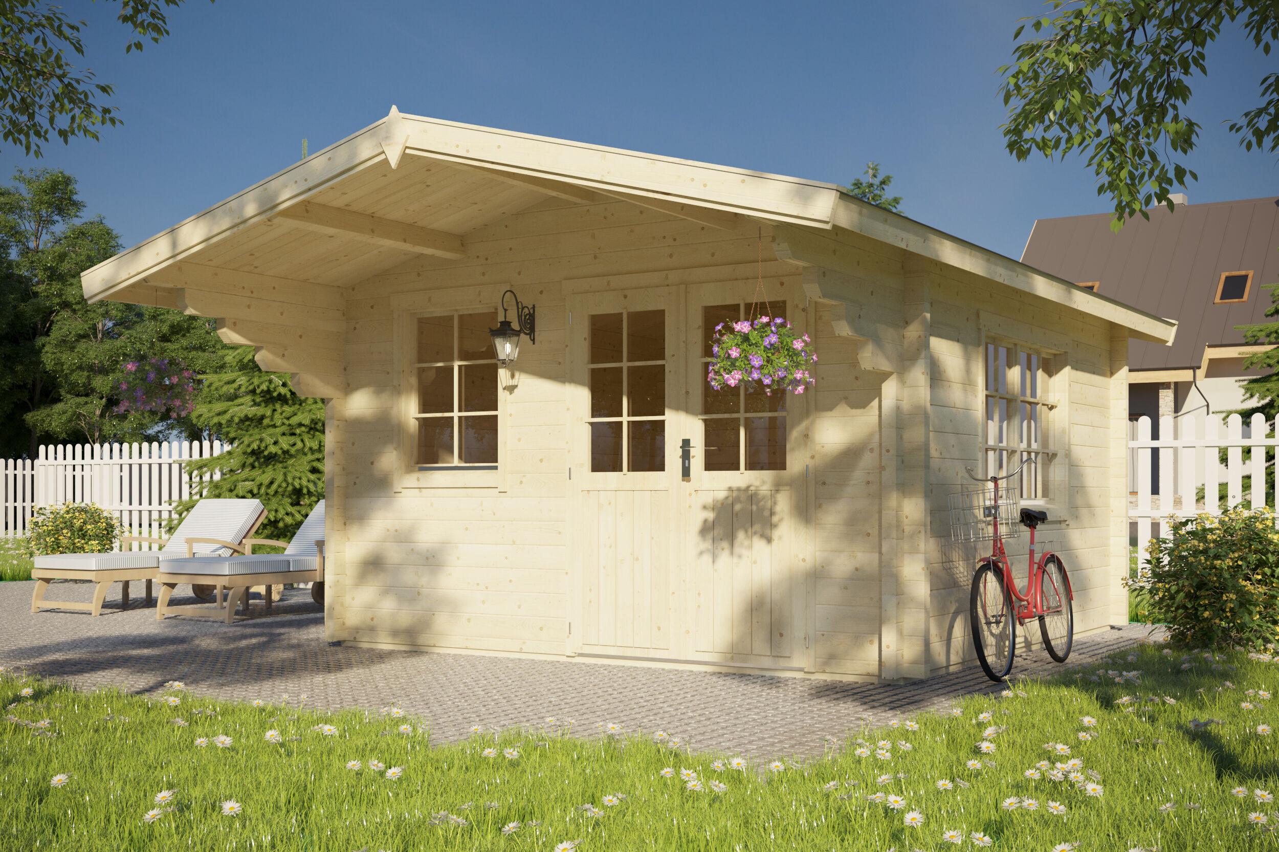 Gartenhaus Modell Regina 70 B 4x3m | Rabatt: 26 %
