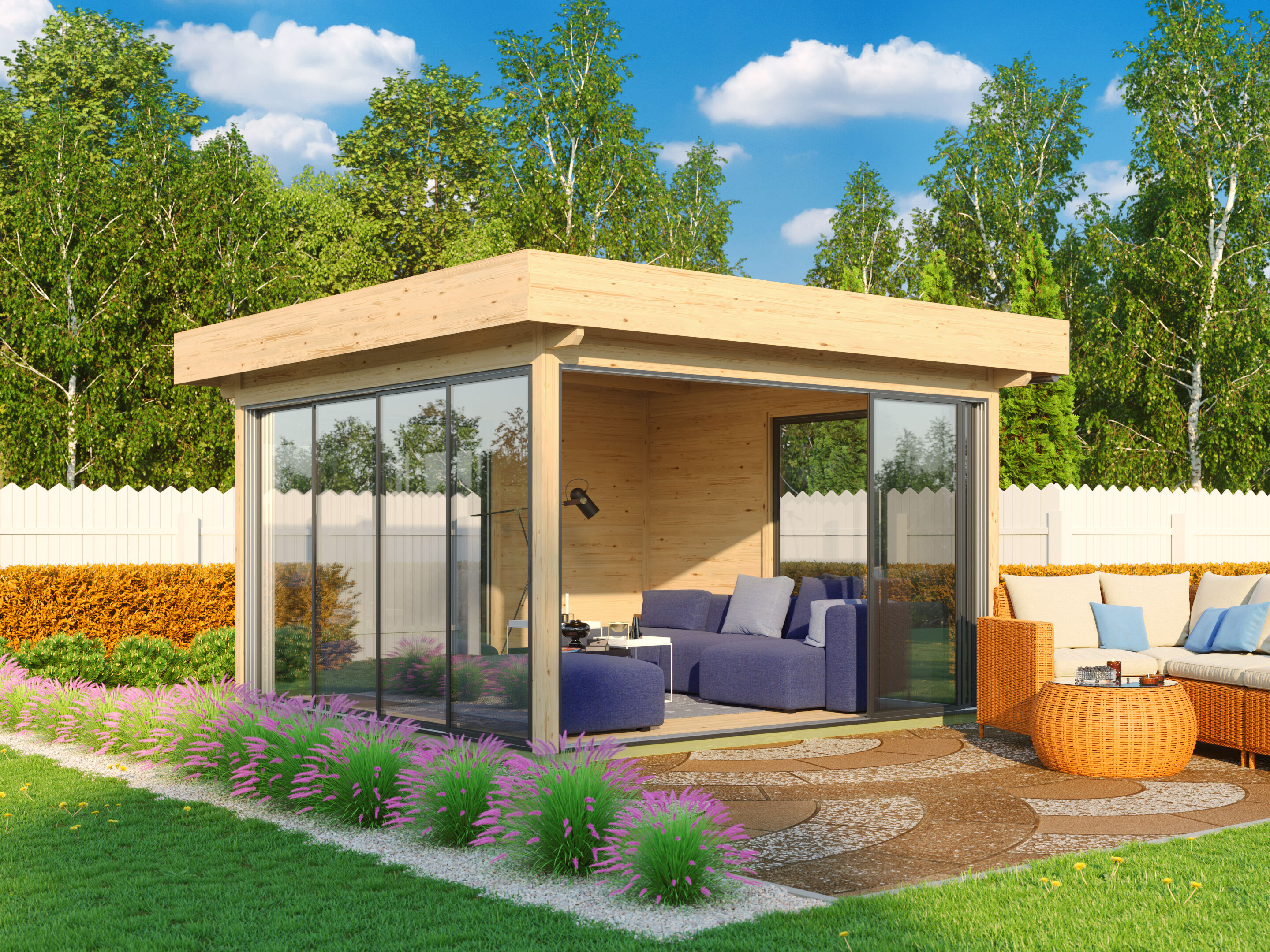 Fjordholz Glaspavillon Alu 44 C | Rabatt: 26 %