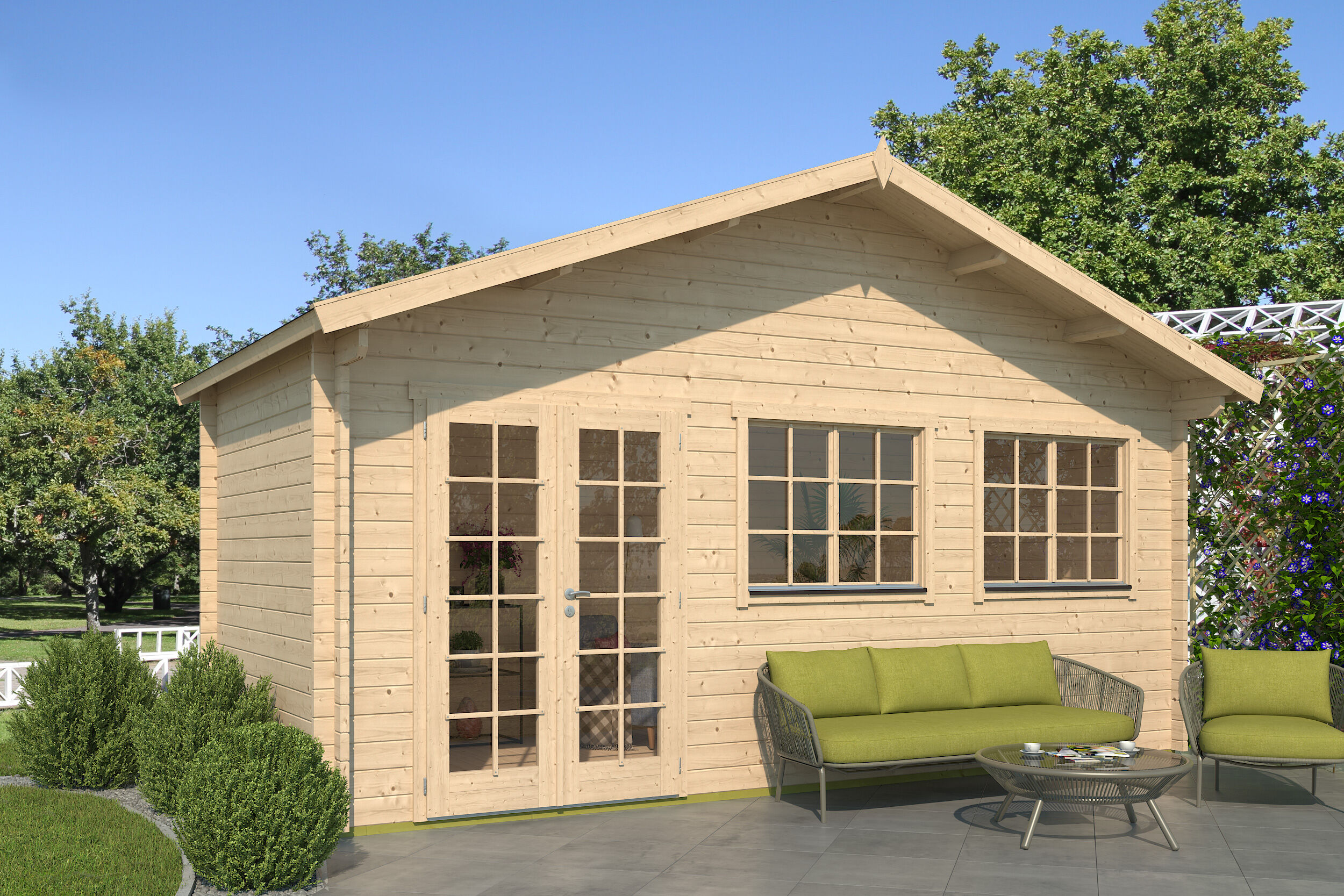 Fjordholz Gartenhaus Modell Rolf 44 A 6x4m | Rabatt: 26 %