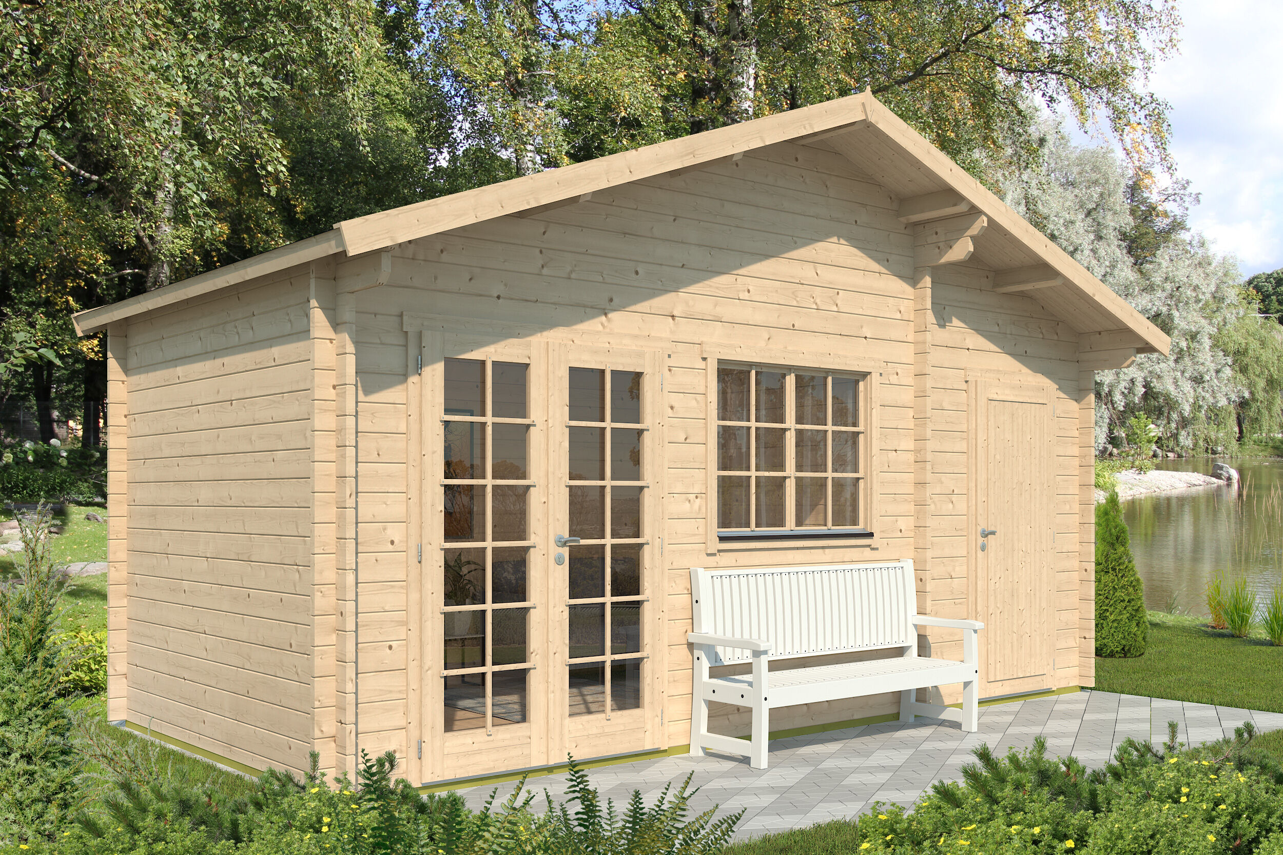 Fjordholz Gartenhaus Modell Rolf 44 C 6x3m | Rabatt: 26 %