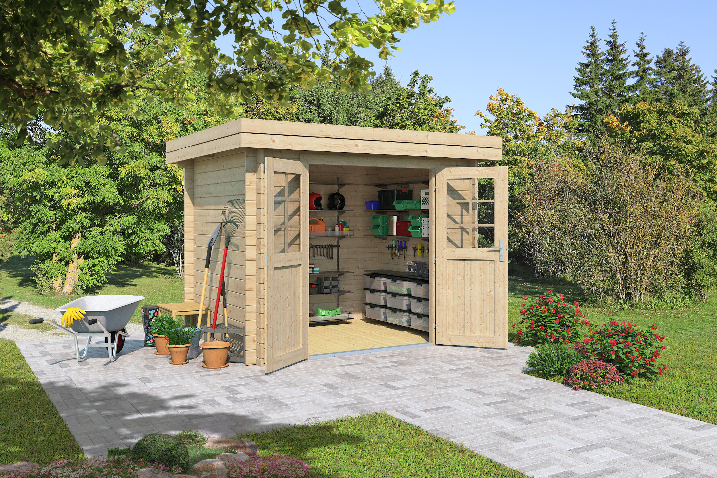 Fjordholz Gartenhaus Modell Linz 28 A 3x2m | Rabatt: 26 %