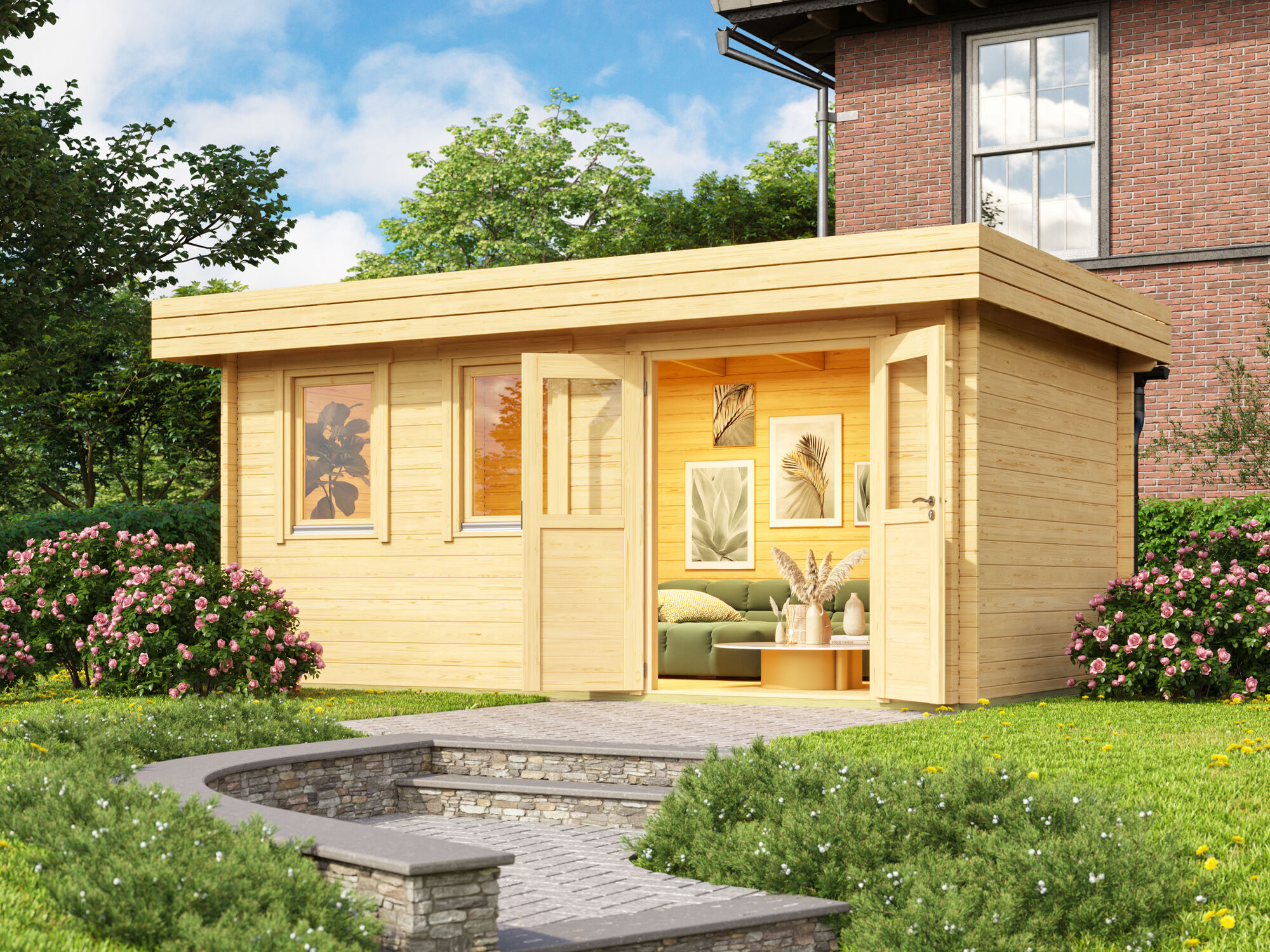 Fjordholz Gartenhaus Modell Miriam 44 B Classic 5x3m | Rabatt: 26 %