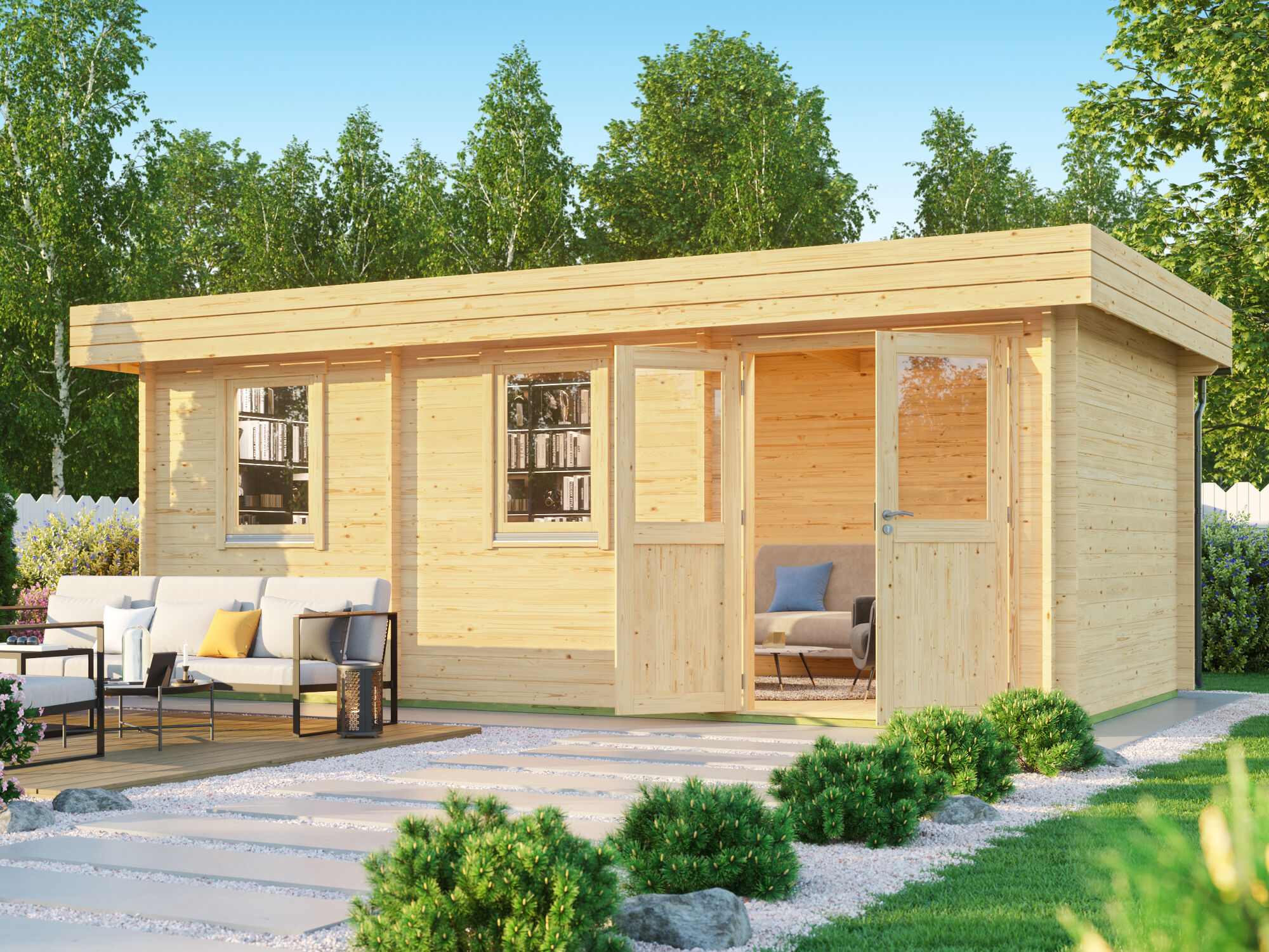 Fjordholz Gartenhaus Modell Miriam 44 C Classic 6x3m | Rabatt: 26 %
