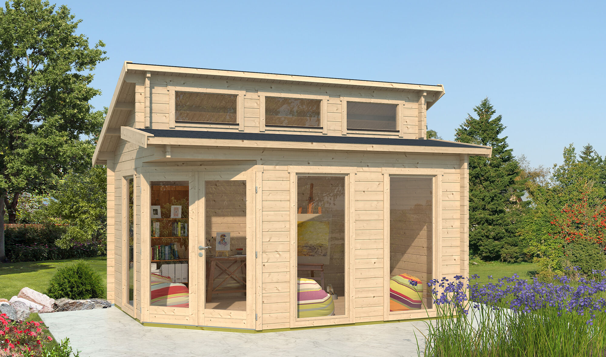 Fjordholz Gartenhaus Modell Kono 44 A 4x3m | Rabatt: 26 %