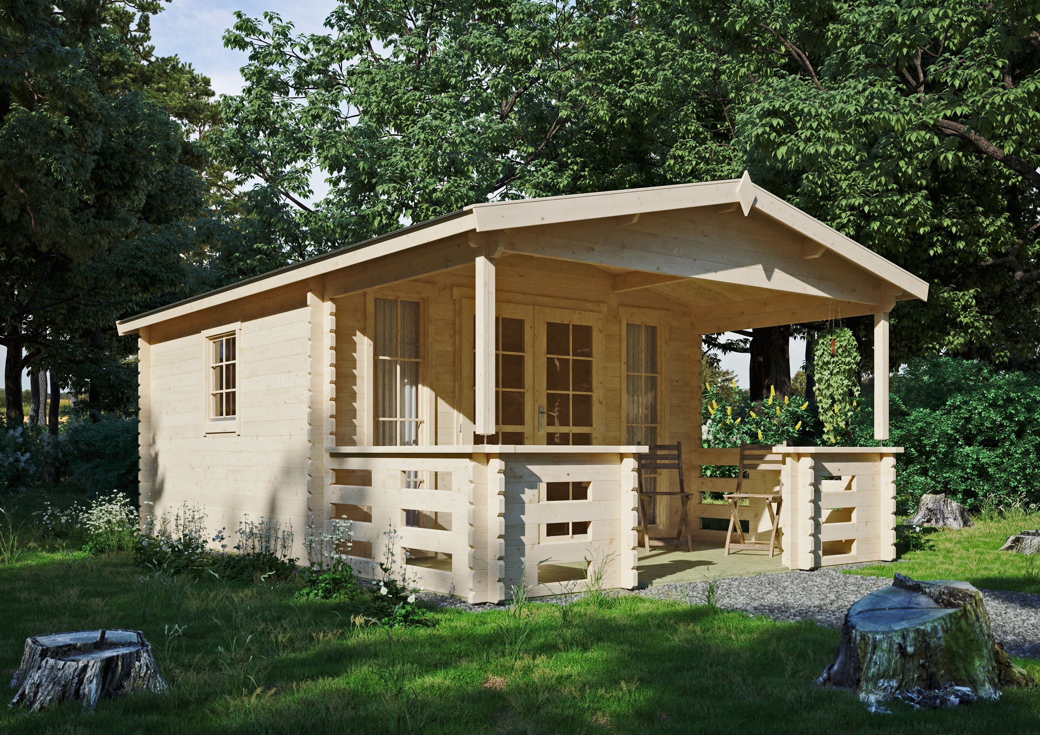 Fjordholz Gartenhaus Modell Franjo 44 A 5x4m | Rabatt: 26 %