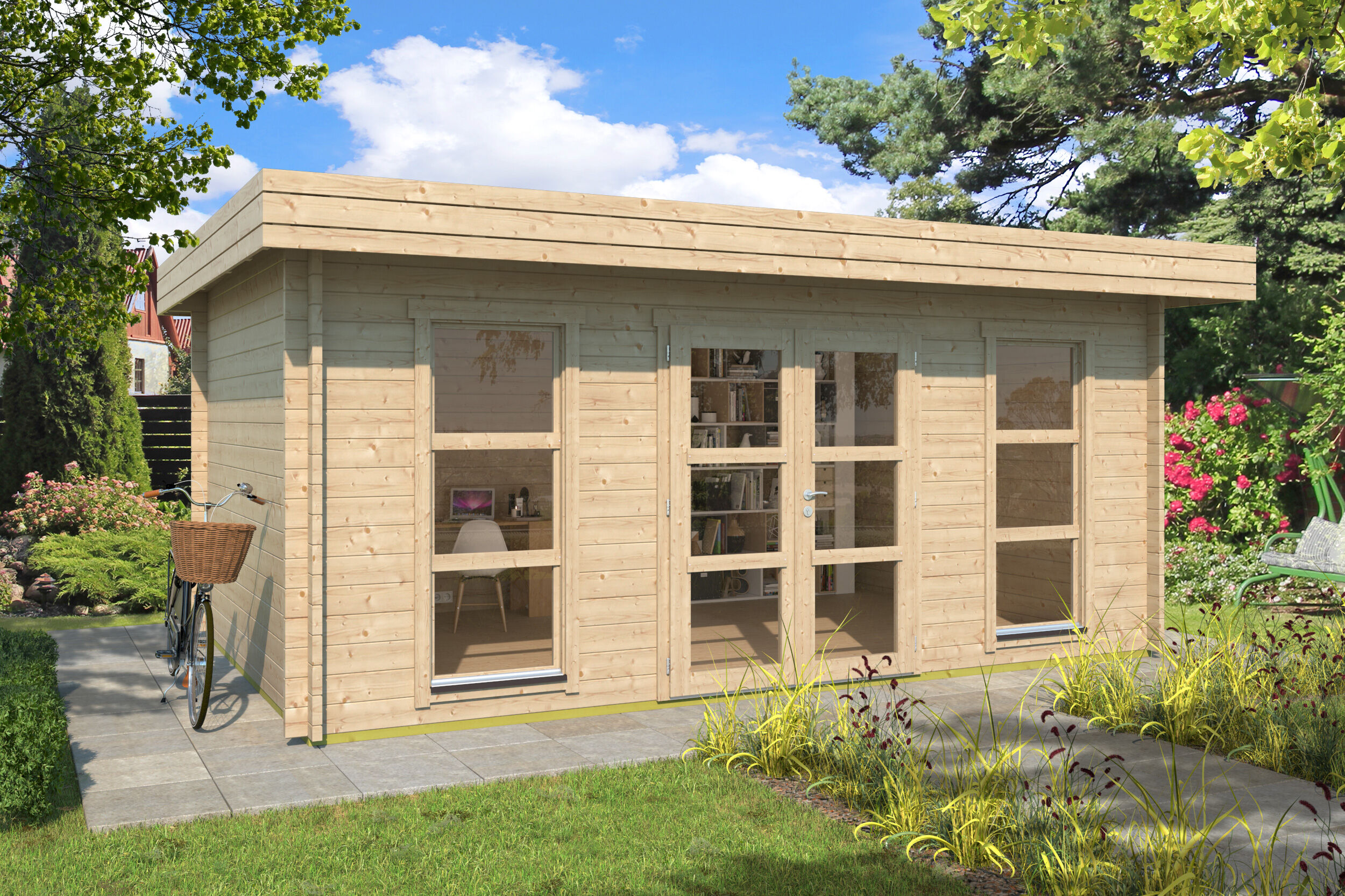 Fjordholz Gartenhaus Modell Oban 44 6x4m | Rabatt: 26 %
