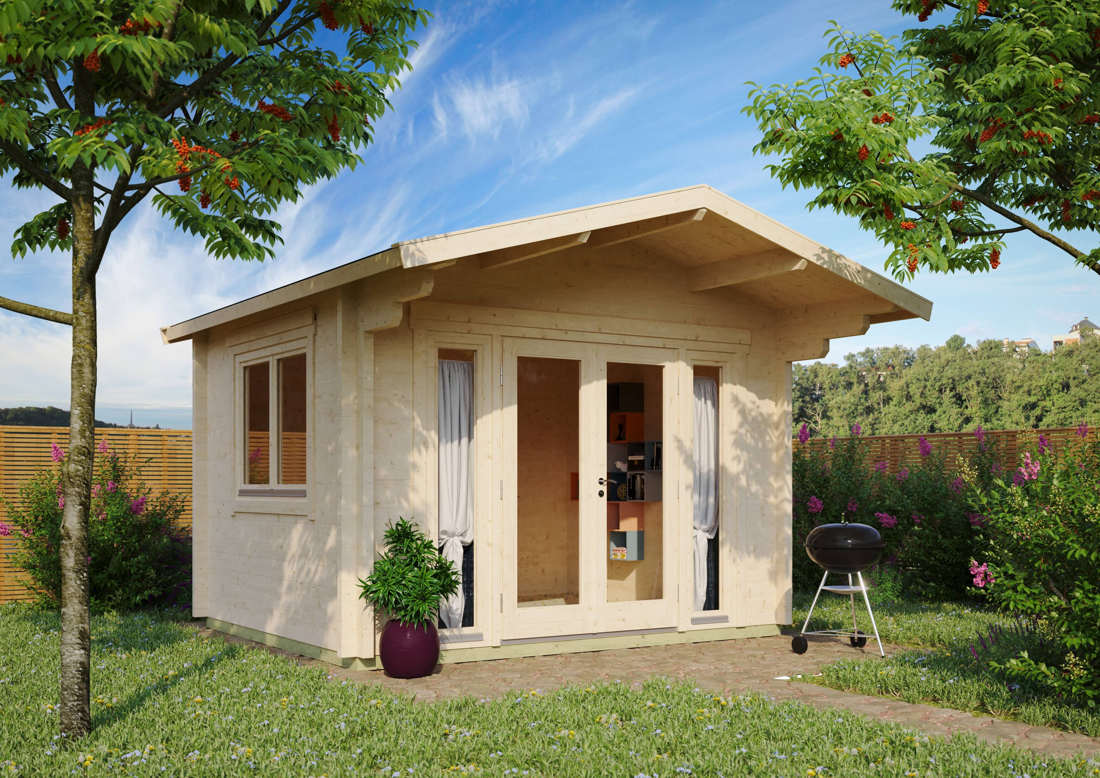 Fjordholz Gartenhaus Modell Kim 70 A 4x3m | Rabatt: 26 %