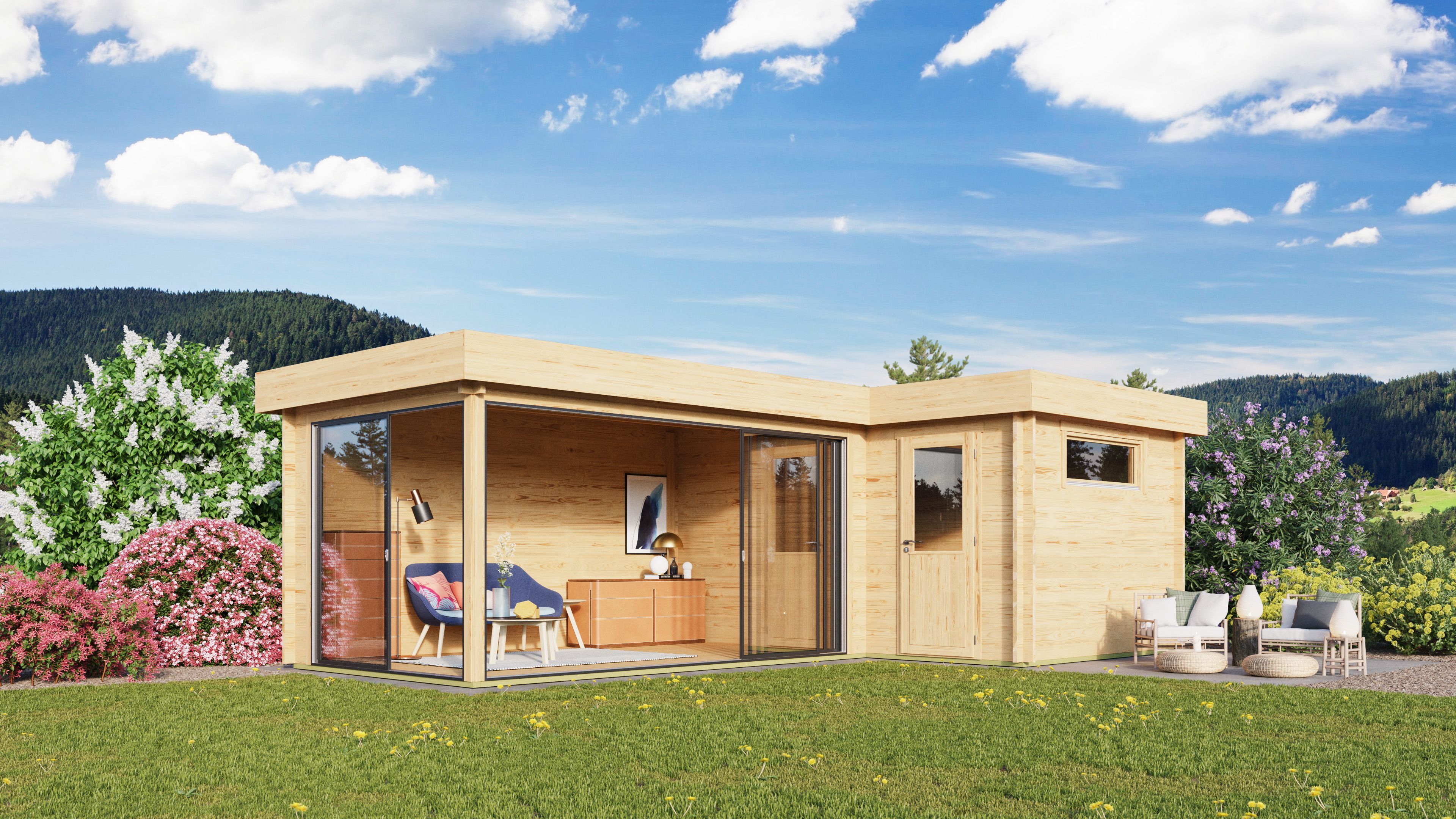 Fjordholz Gartenhaus Alu Concept 44 N 6x4m | Rabatt: 26 %