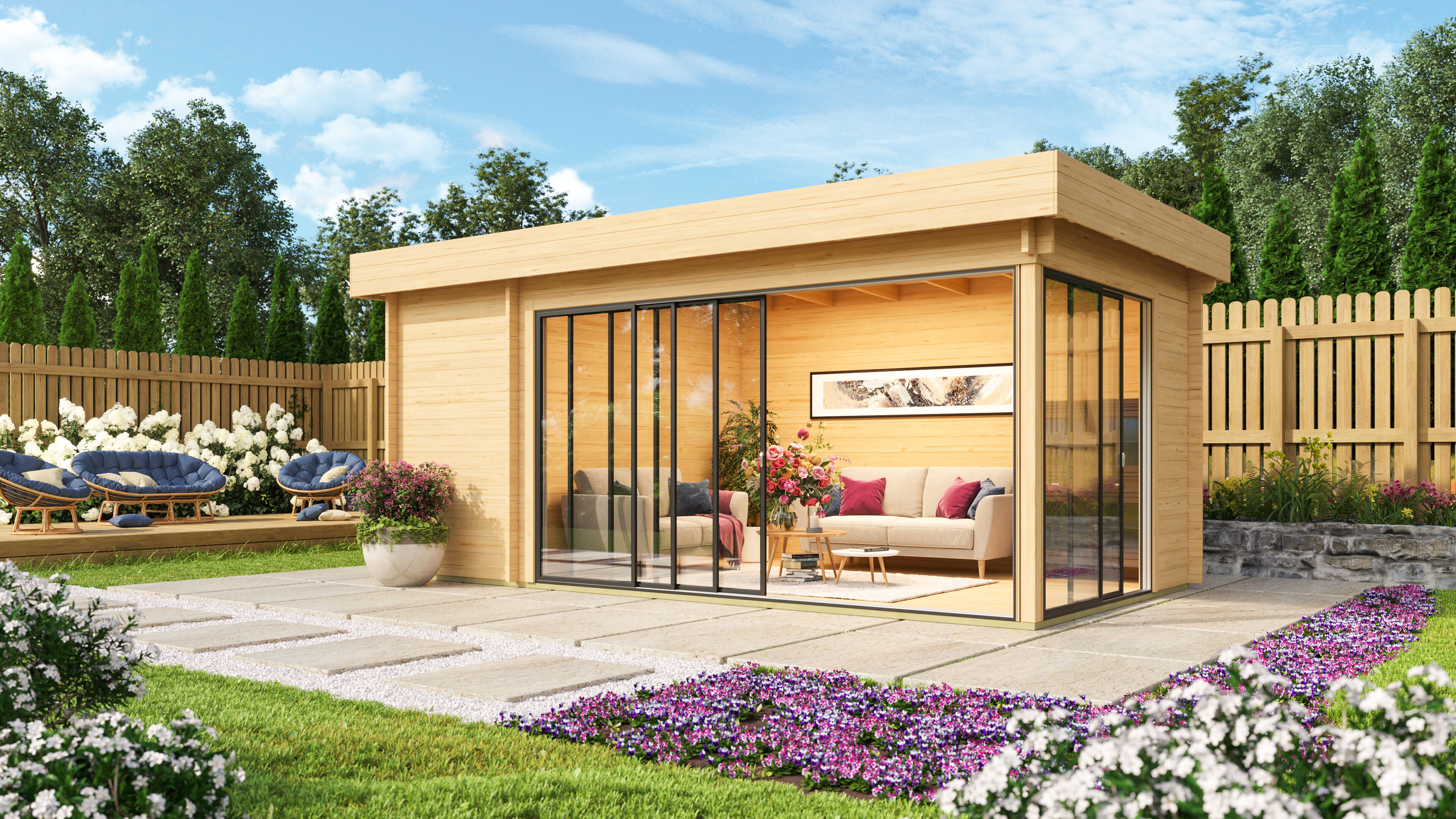 Fjordholz Gartenhaus Alu Concept 70 C 6x4m | Rabatt: 26 %