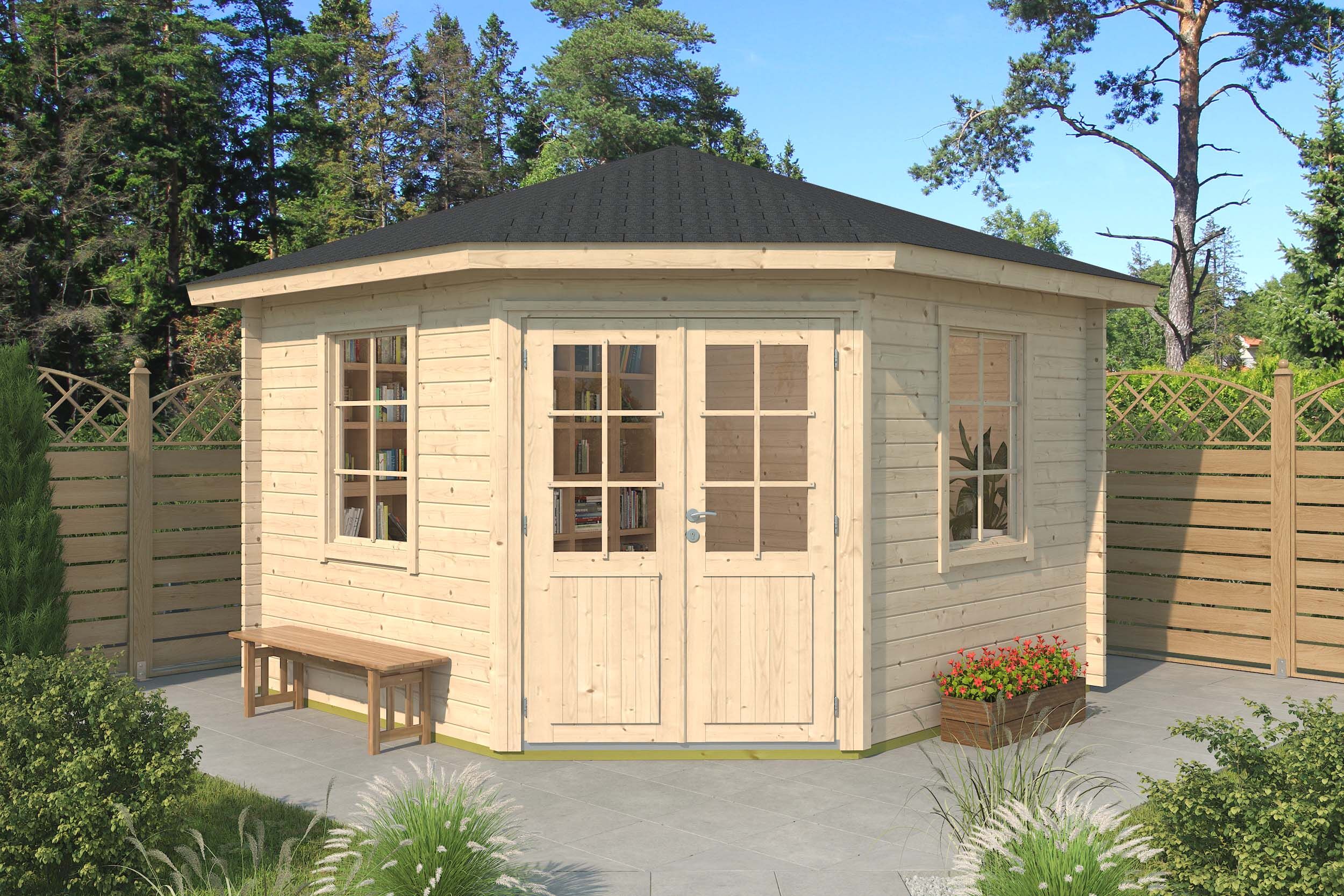 Gartenhaus Modell Michel 40 A 4x4m | Rabatt: 26 %