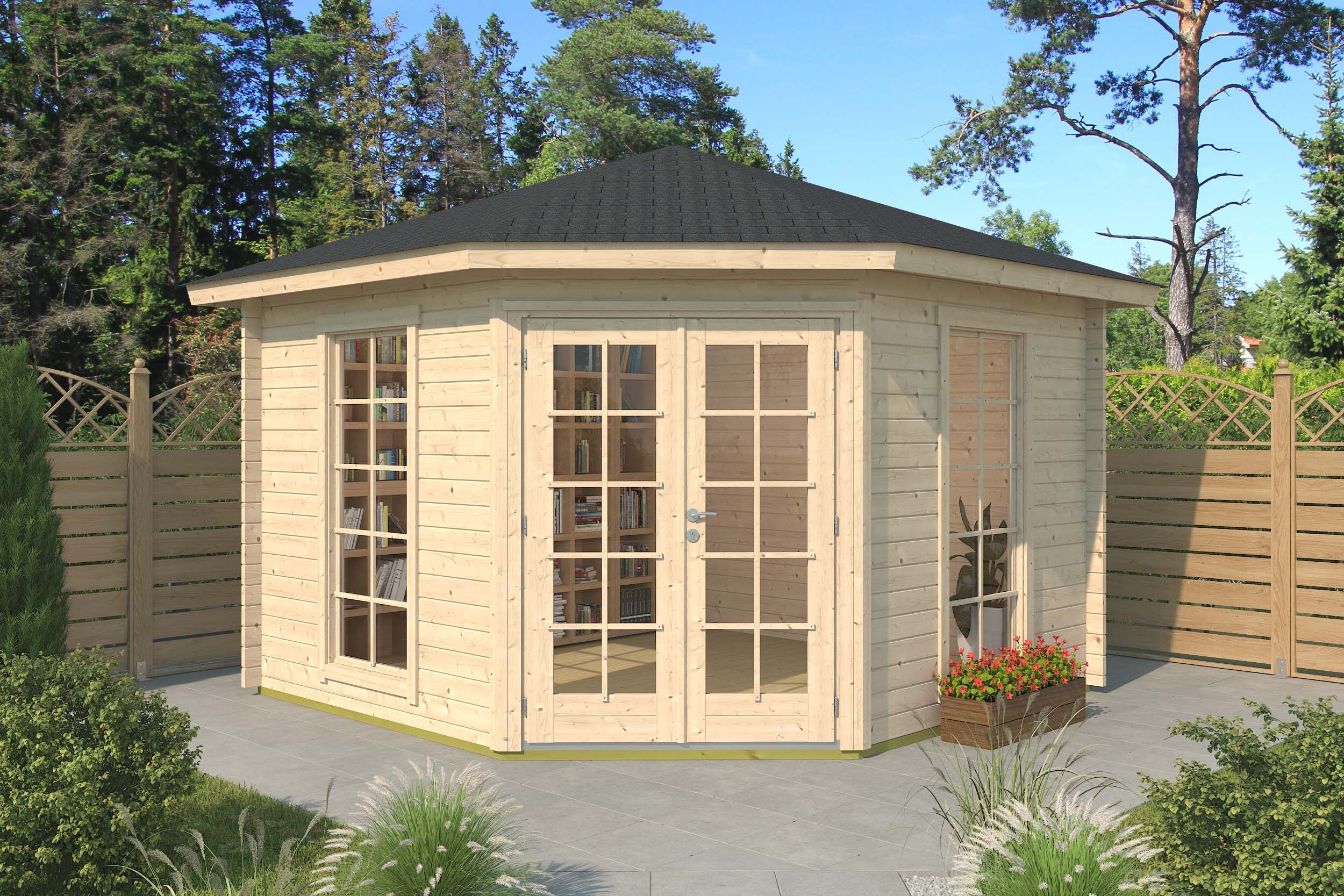Gartenhaus Modell Michel 40 B 4x4m | Rabatt: 26 %