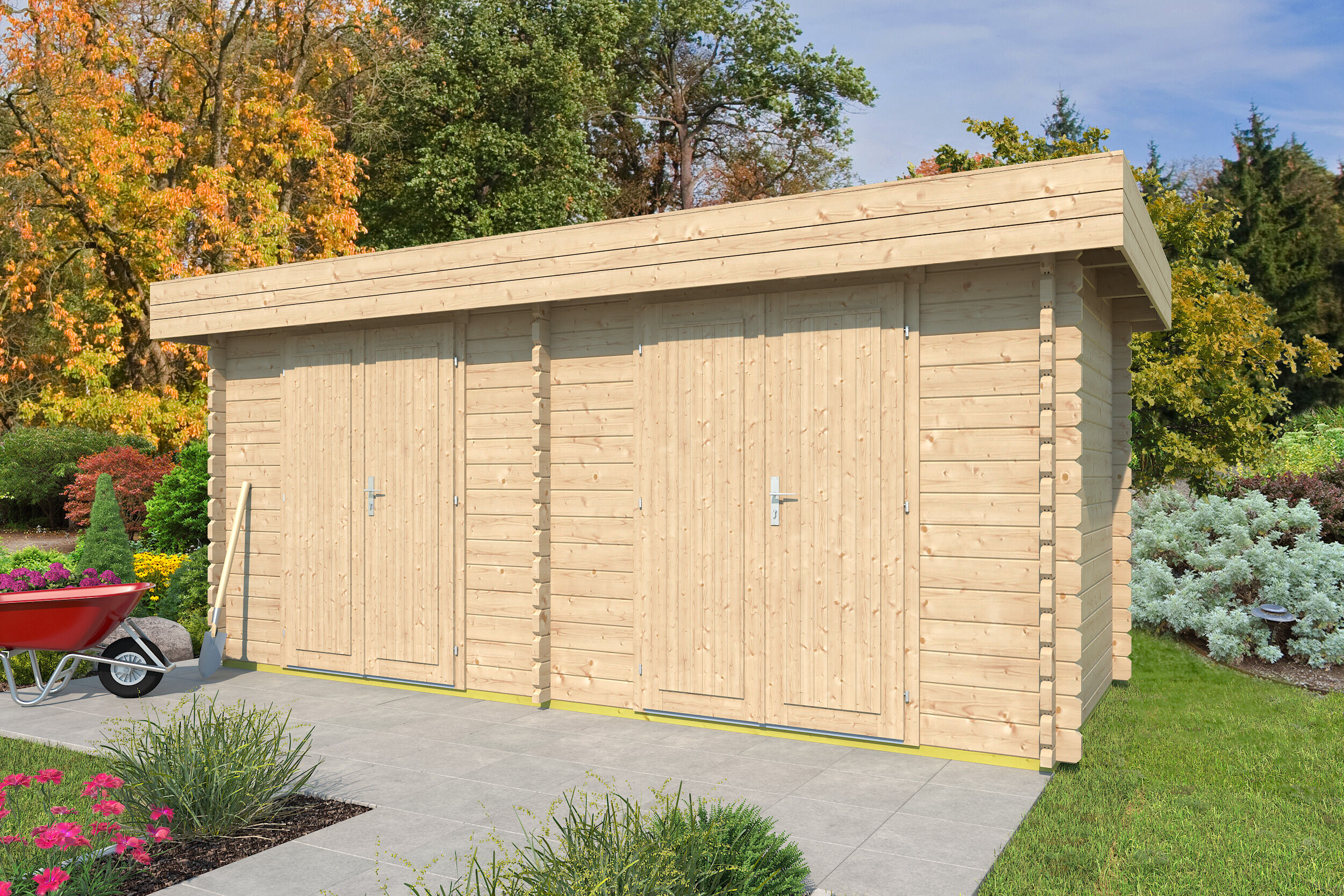 Fjordholz Gartenhaus Modell Rob 28 B 5x4m | Rabatt: 26 %