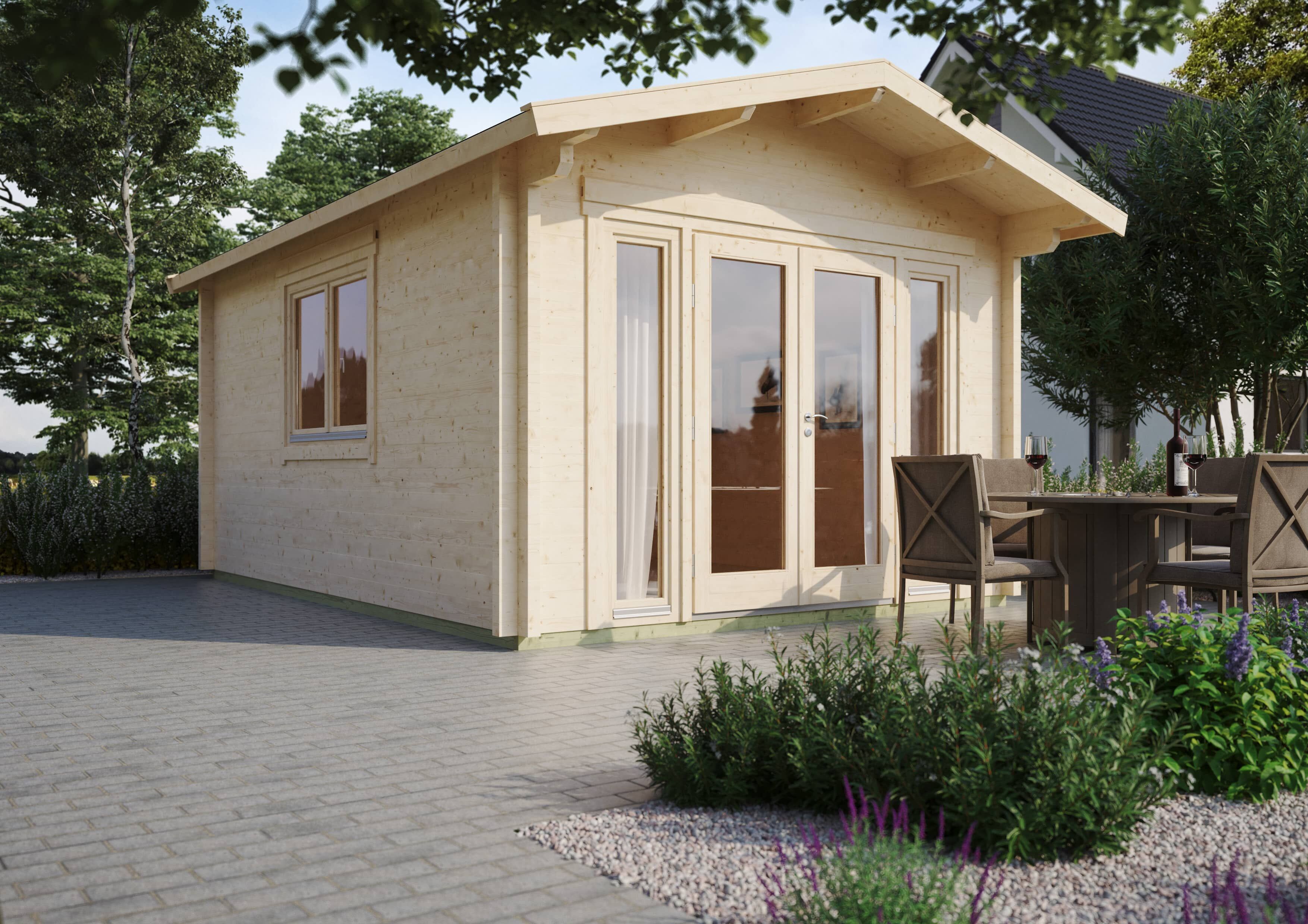 Fjordholz Gartenhaus Modell Kim 70 D 6x4m | Rabatt: 26 %