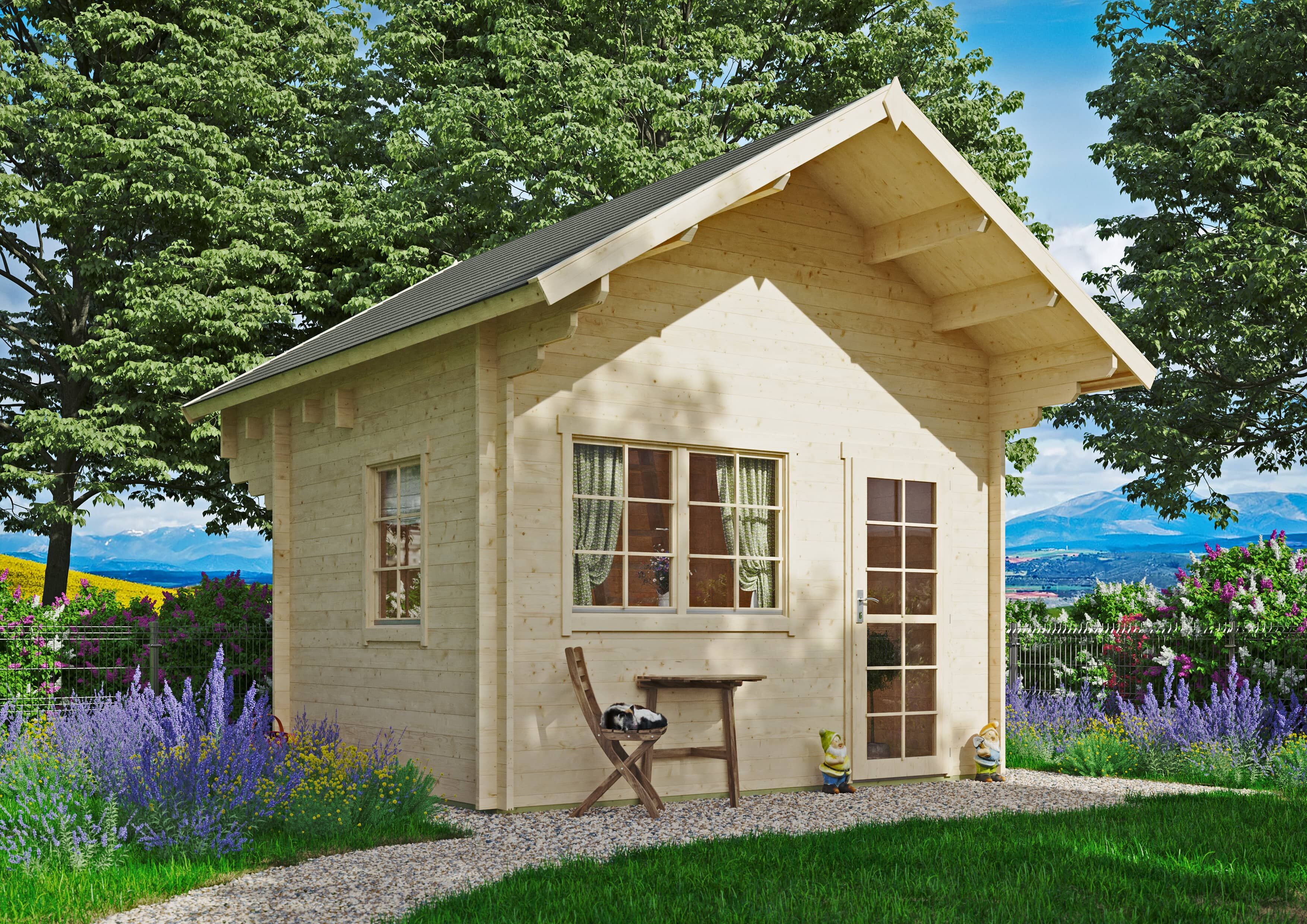 Satteldach Gartenhaus Modell Boden-1 | Rabatt: 26 %