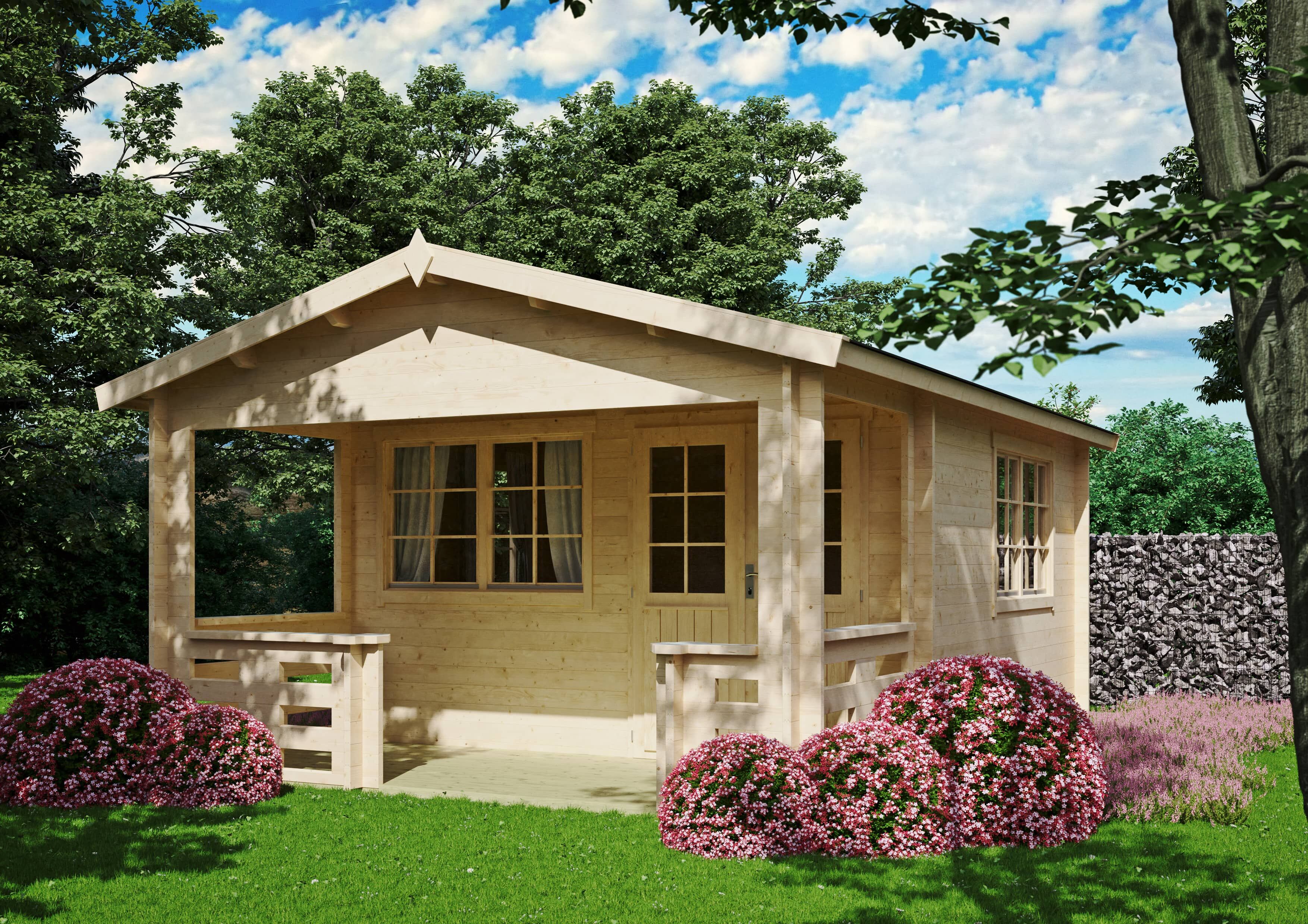 Fjordholz Gartenhaus Modell Johnny 44 A 6x4m | Rabatt: 26 %