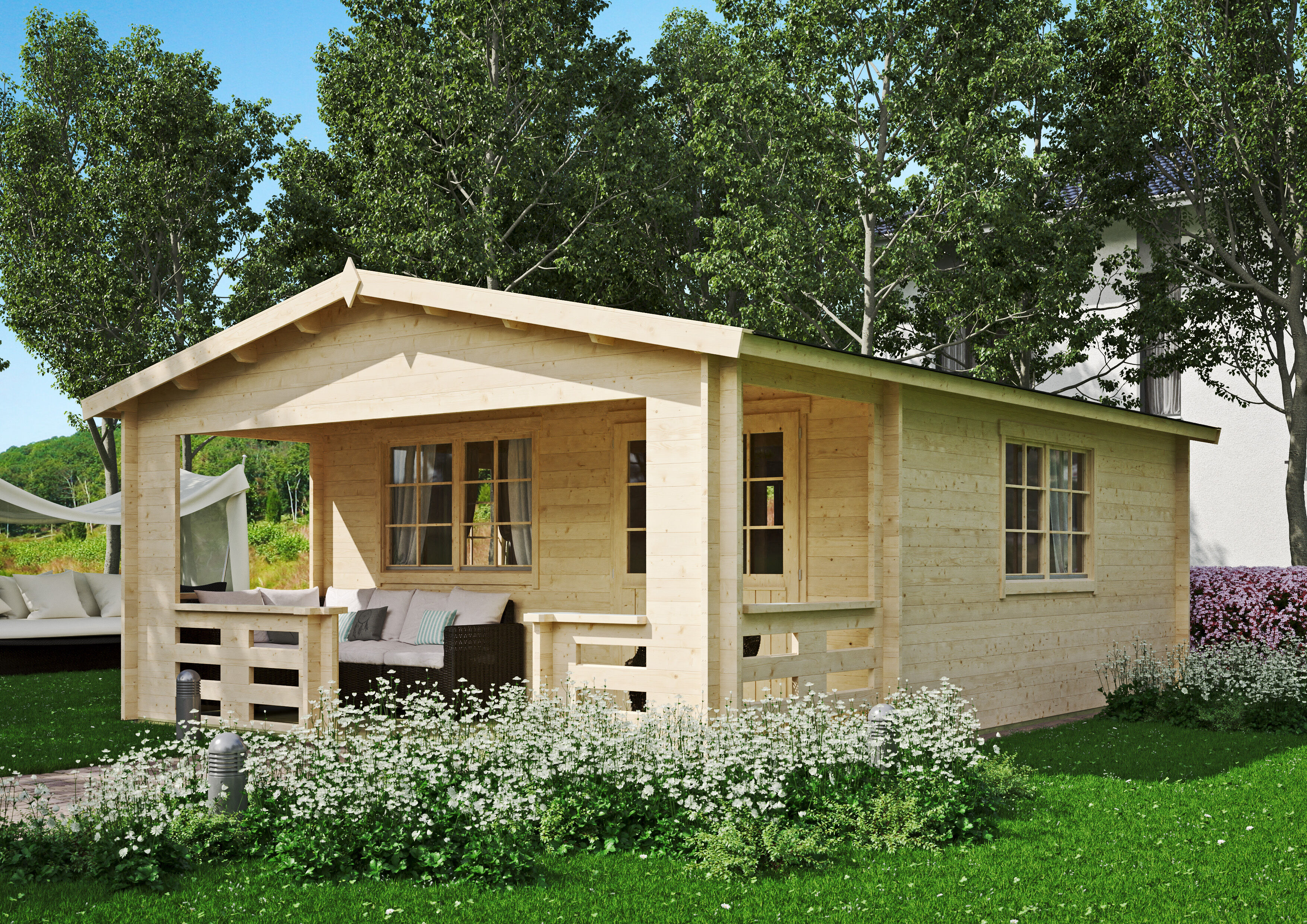 Fjordholz Gartenhaus Modell Johnny 44 C 6x4m | Rabatt: 26 %