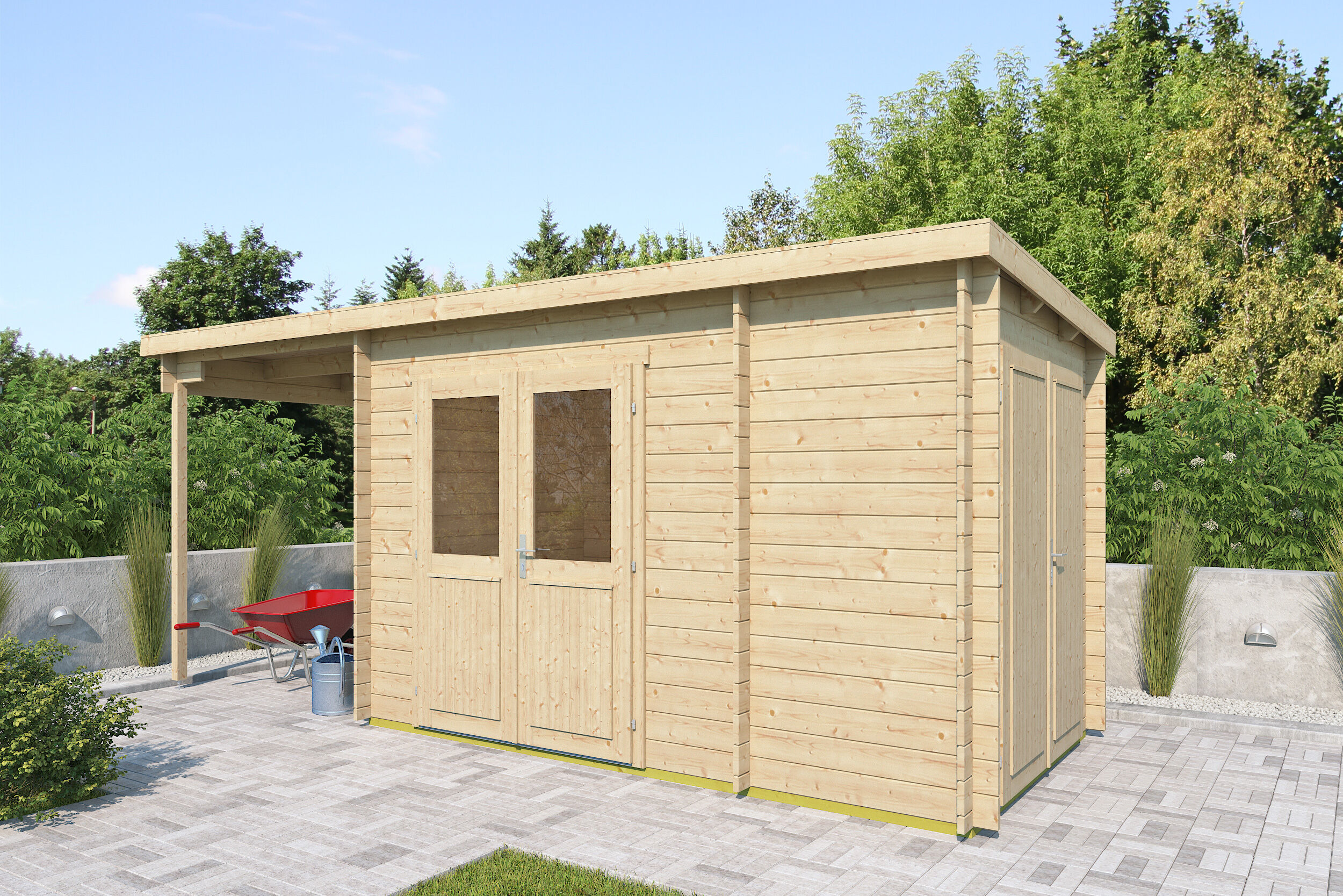 Fjordholz Gartenhaus Modell Hobe 28 A 6x4m | Rabatt: 26 %