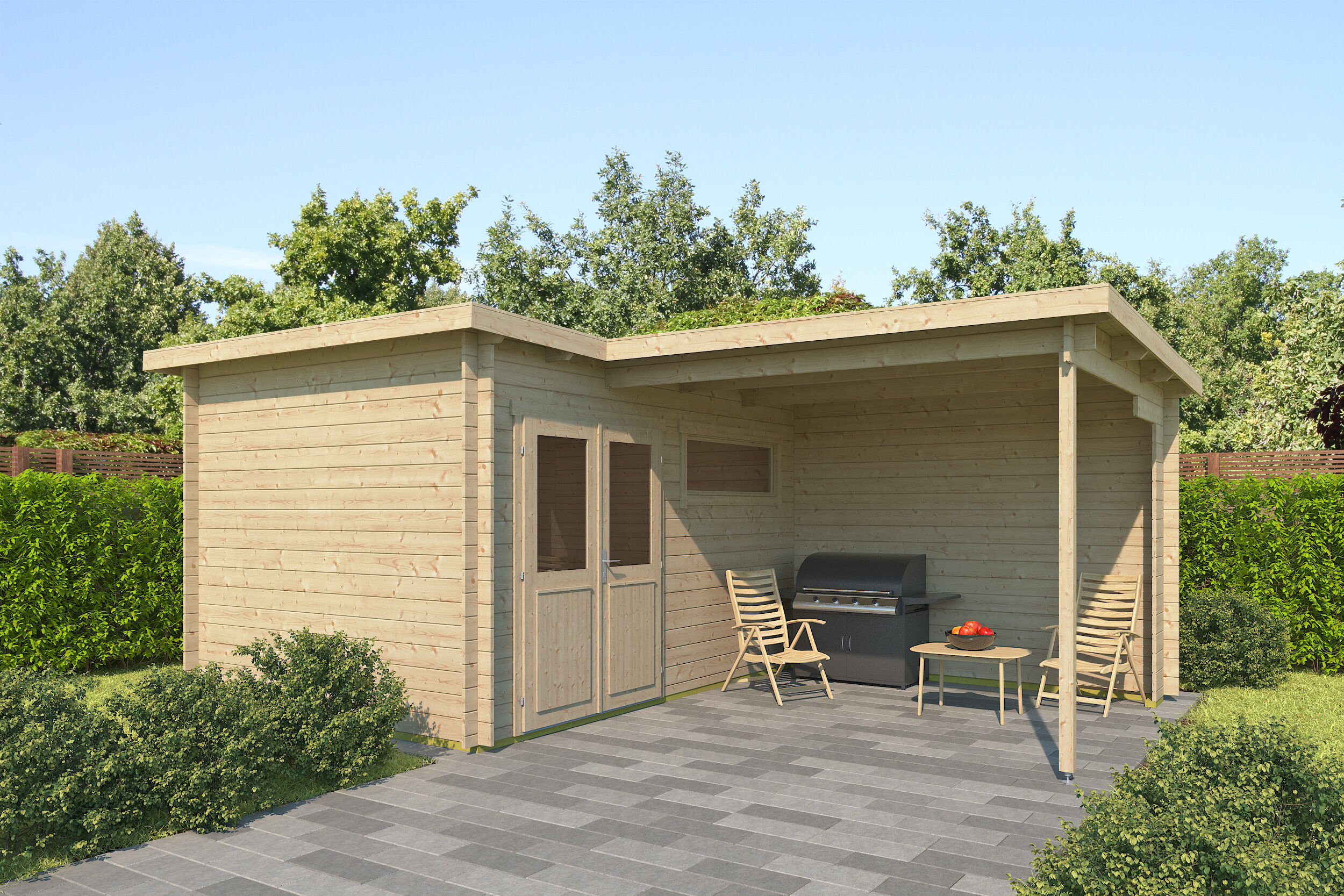 Fjordholz Gartenhaus Modell Lola 28 6x3m | Rabatt: 26 %