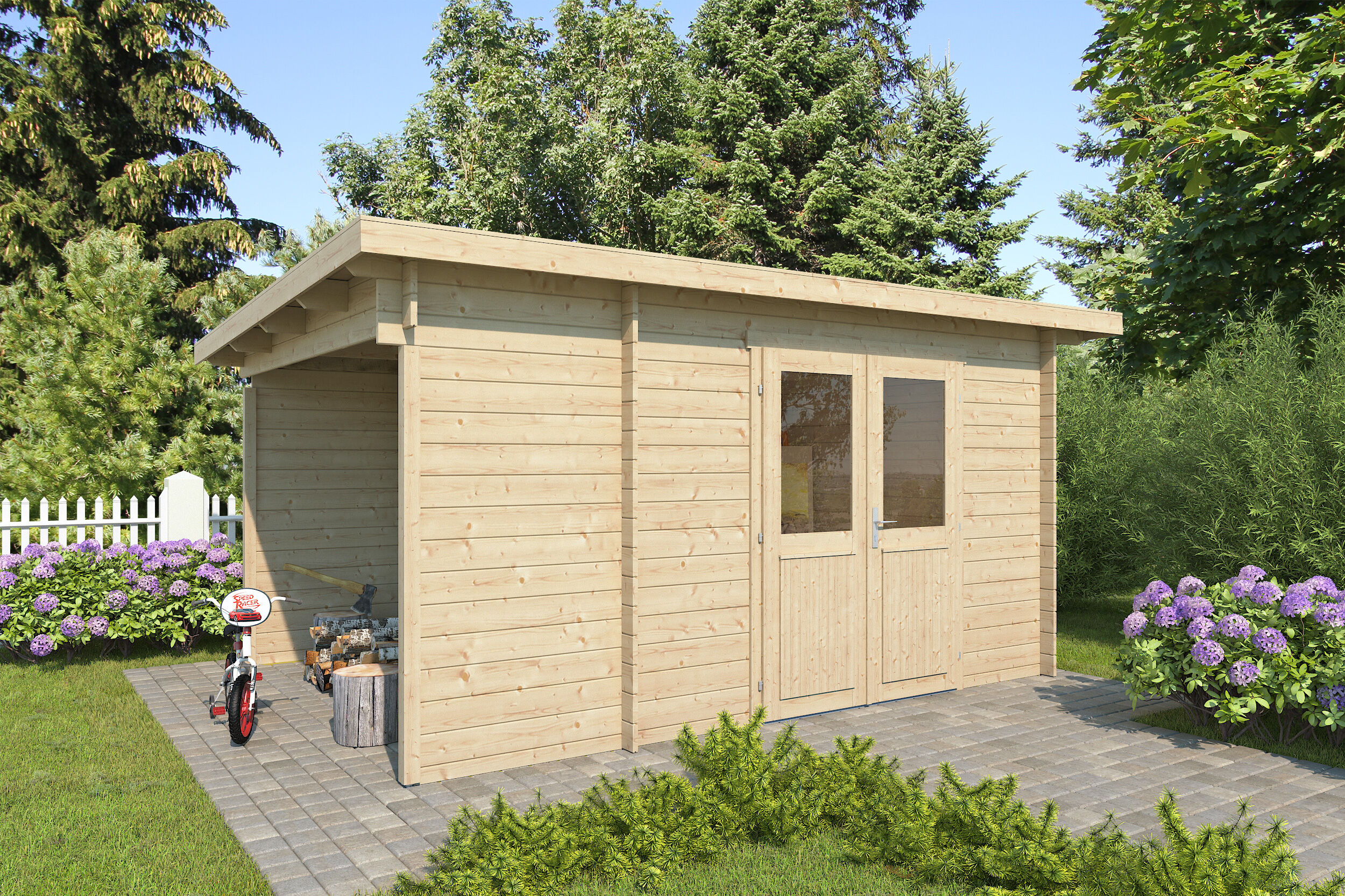 Fjordholz Gartenhaus Modell Carla 28 A 5x3m | Rabatt: 26 %