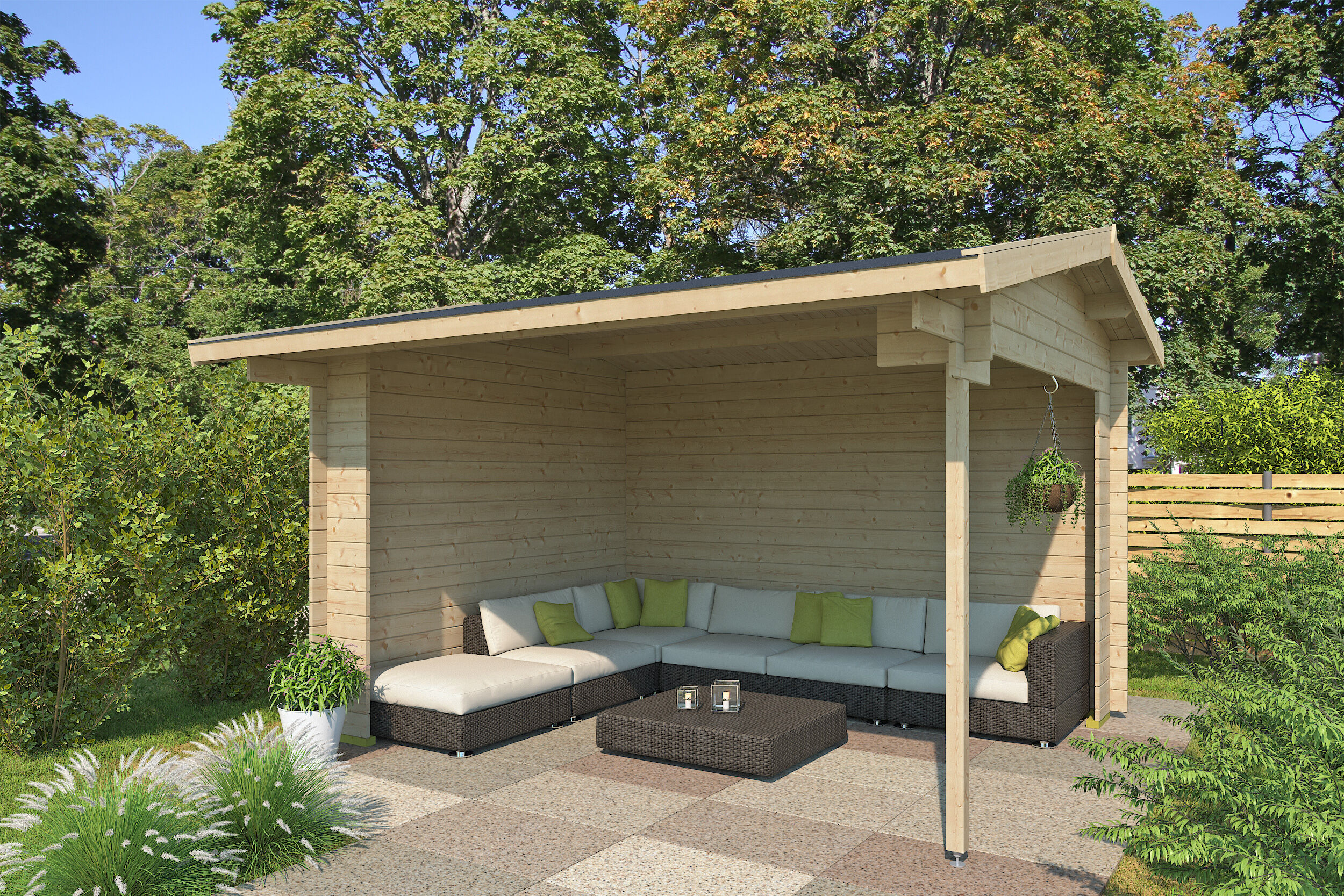 Fjordholz Gartenhaus Modell Kilian 28 A 4x3m | Rabatt: 26 %