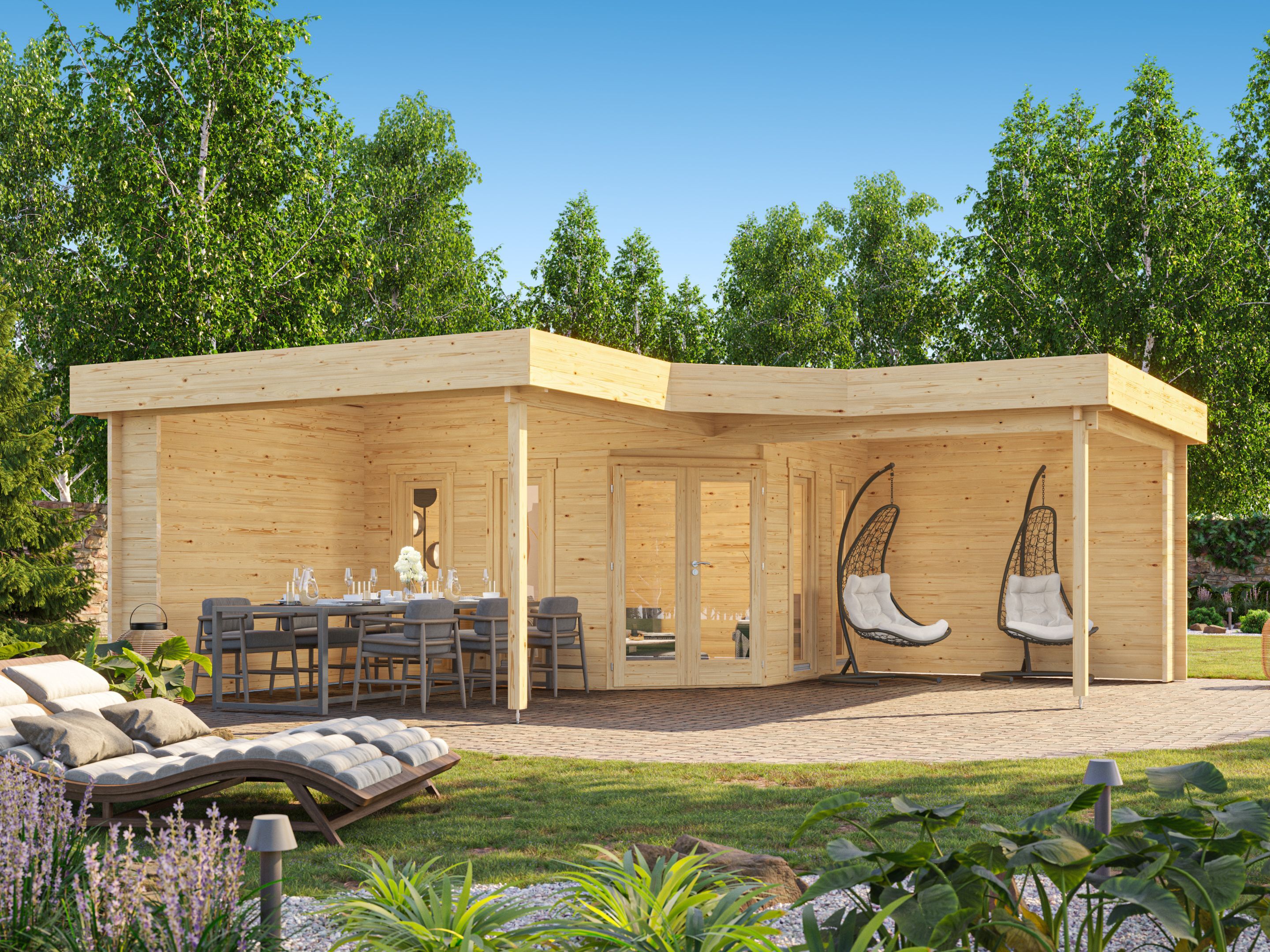 Fjordholz Gartenhaus Modell Gabriel 44 6x4m | Rabatt: 26 %