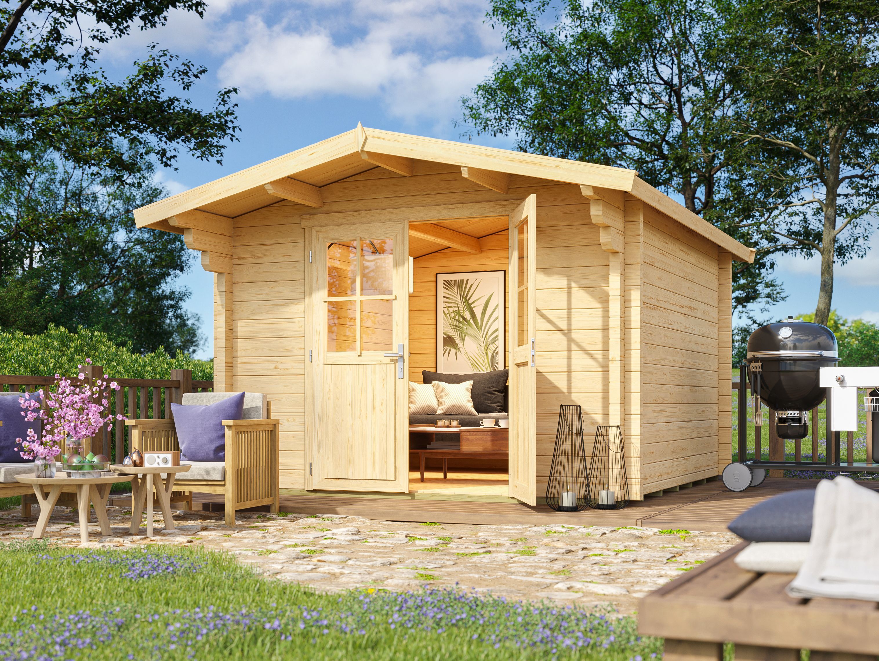 Fjordholz Gartenhaus Modell Berlin 70 A Classic 3x2m | Rabatt: 26 %