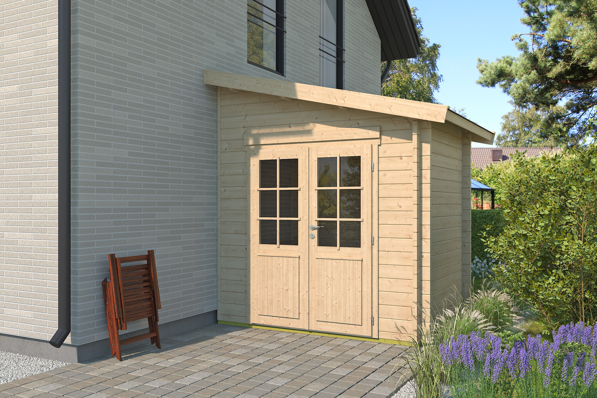 Gartenhaus Modell Pulti 44 D 3x2m | Rabatt: 26 %