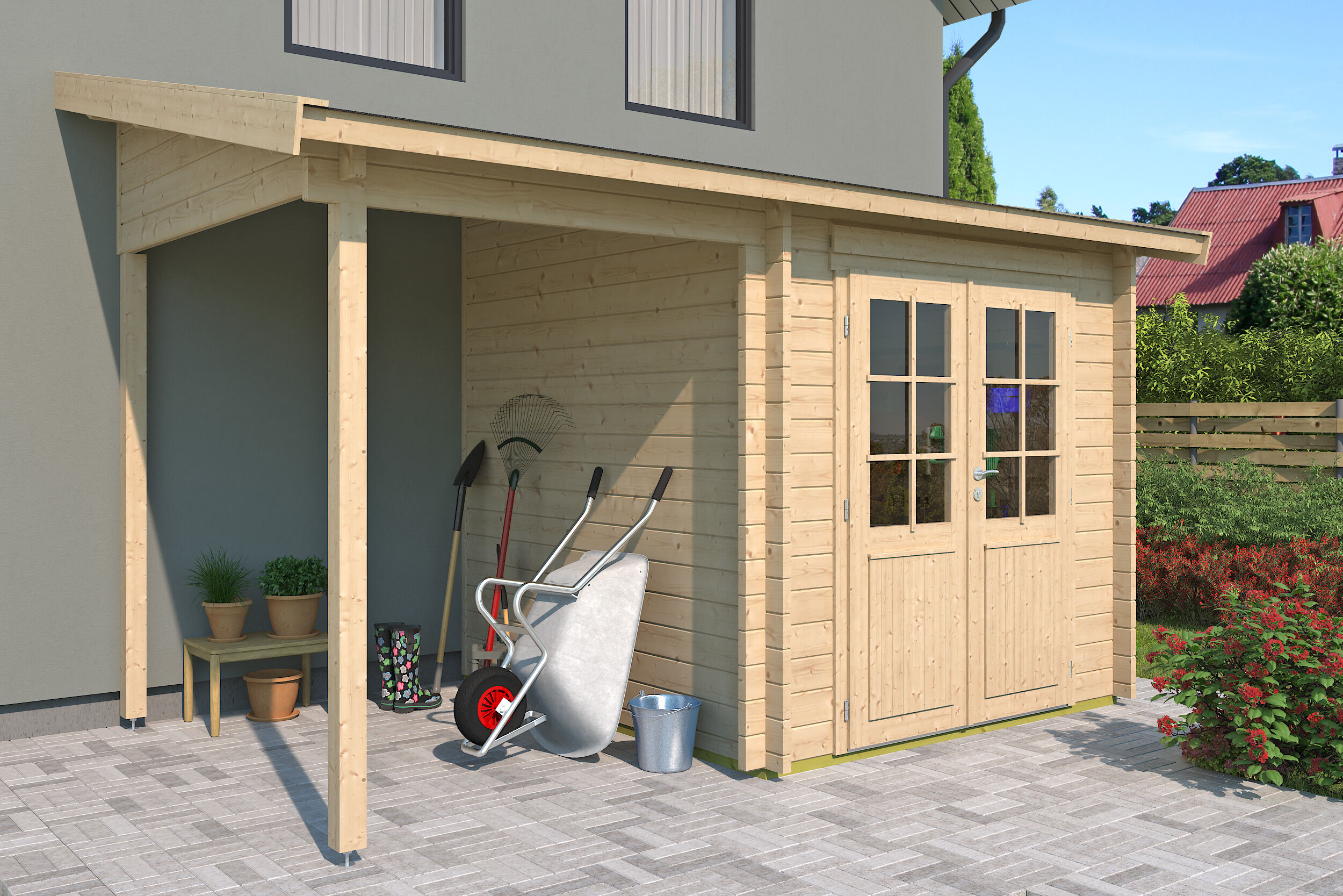 Gartenhaus Modell Pulti 44 H 4x3m | Rabatt: 26 %