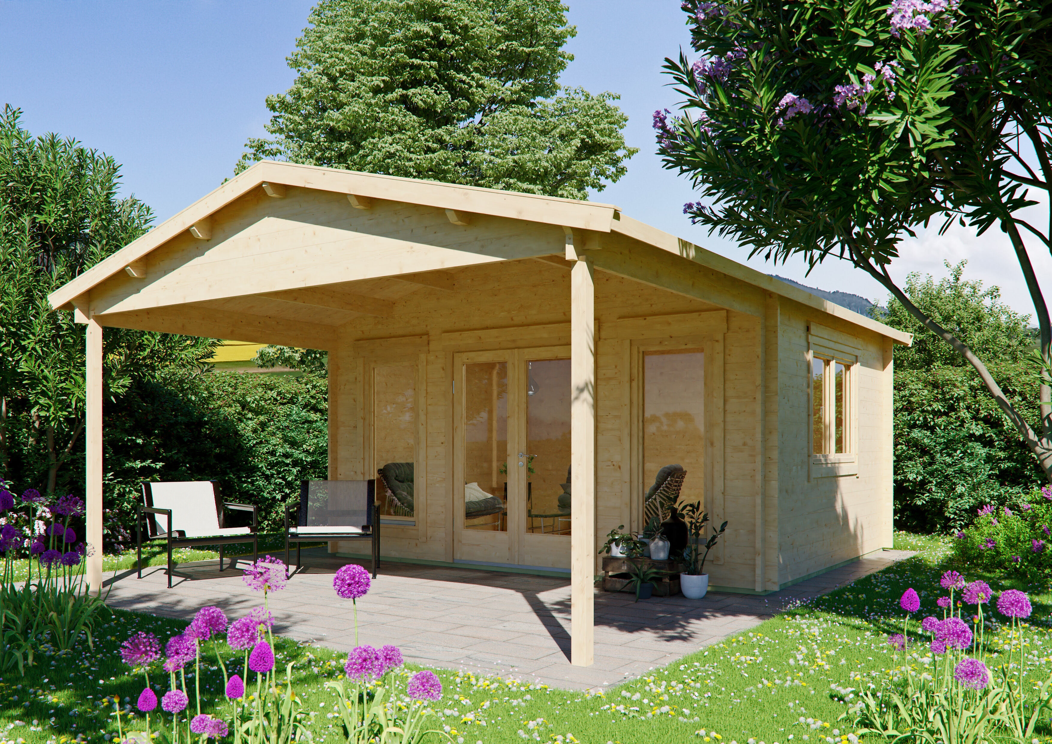 Gartenhaus Modell Julia 44 B 5x3m | Rabatt: 26 %