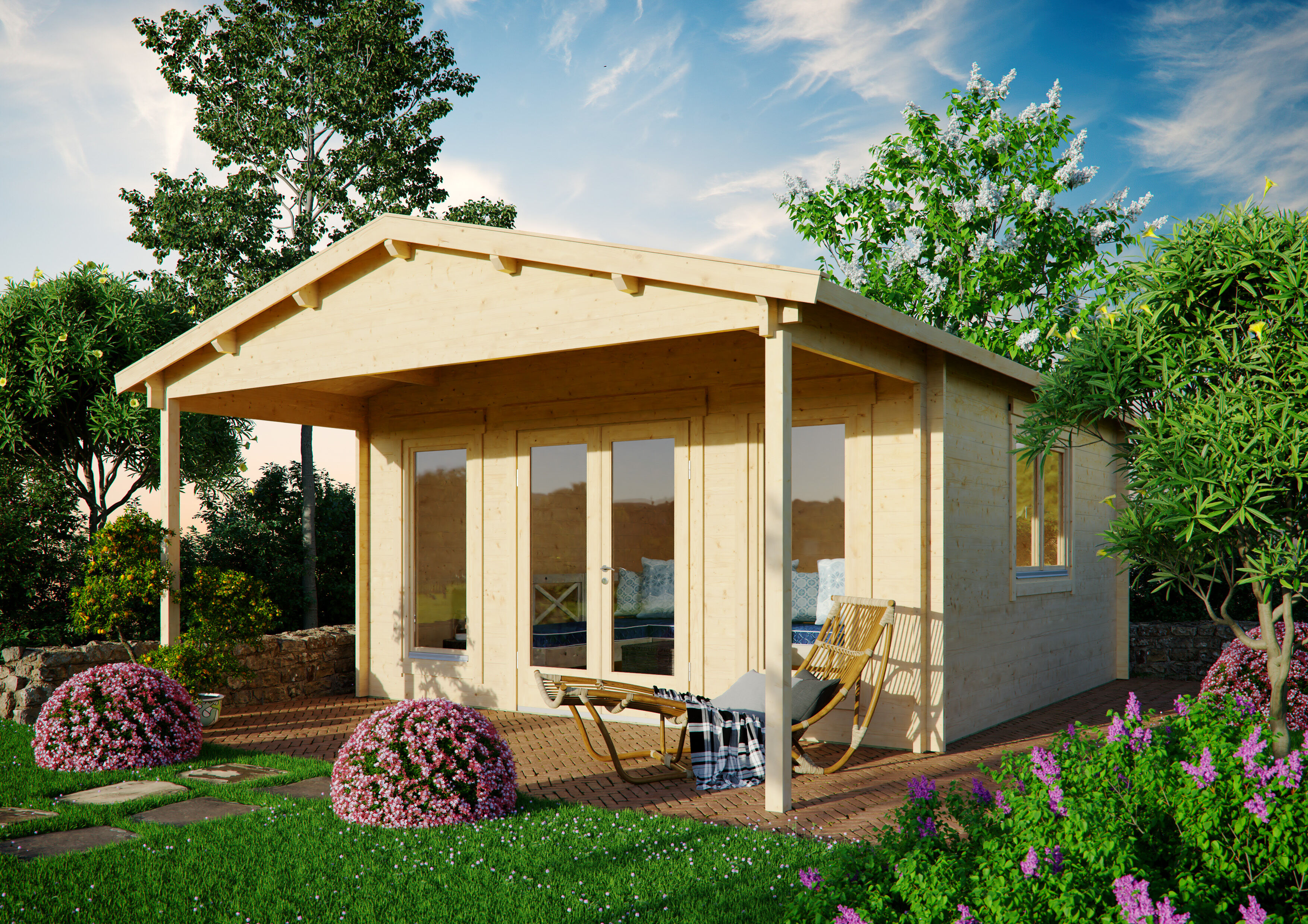 Gartenhaus Modell Julia 70 C 5x5m | Rabatt: 26 %