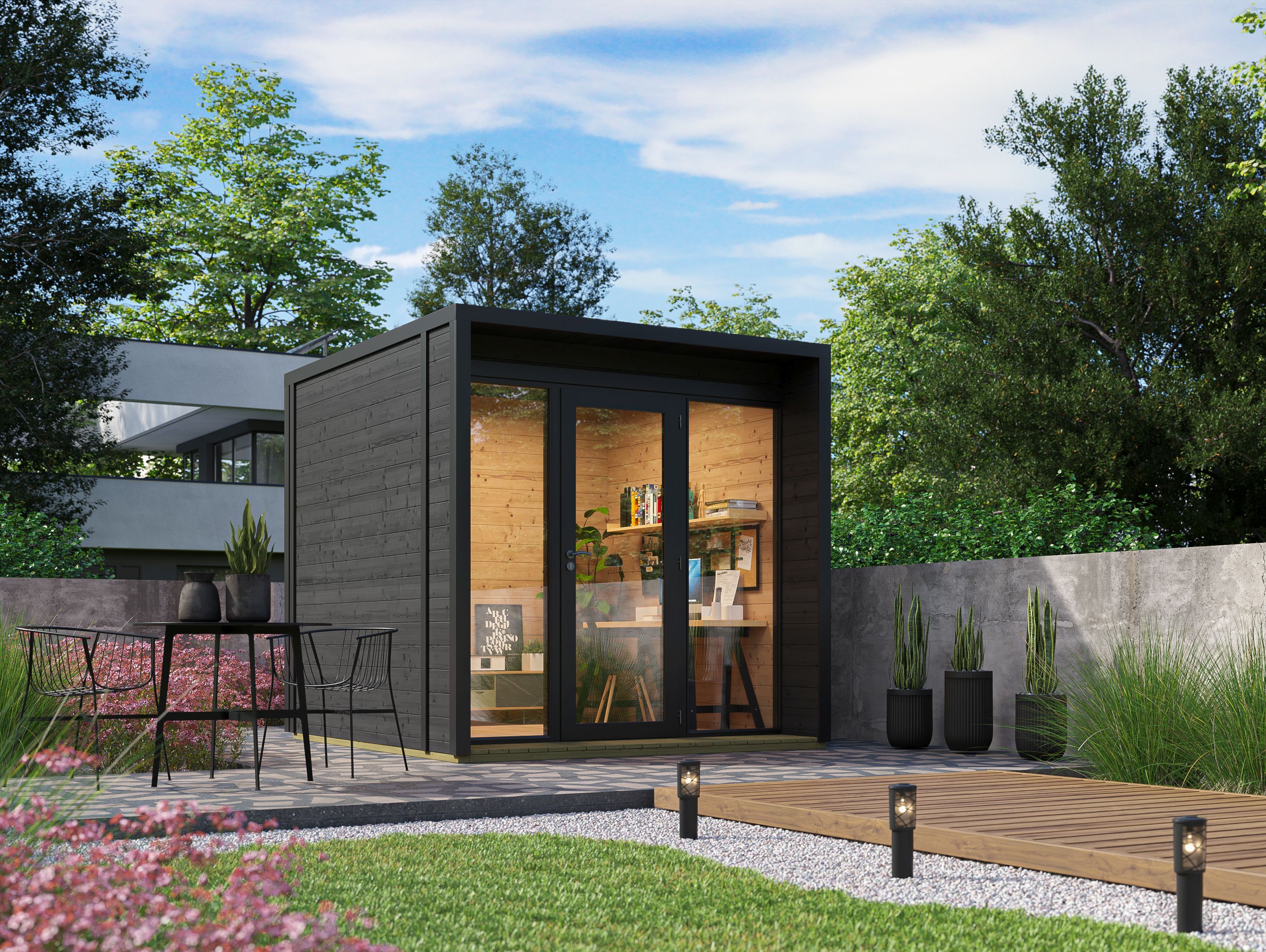 Fjordholz Gartenhaus Modell Office Box Größe S sch 3x2m | Rabatt: 26 %