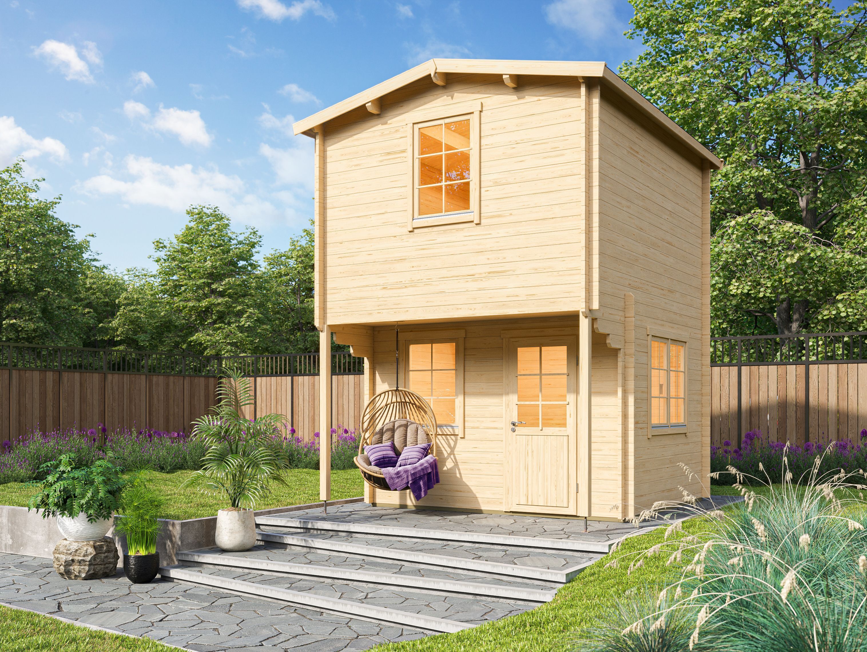 Fjordholz Satteldach Gartenhaus Modell Pixie 44 4x3m | Rabatt: 26 %