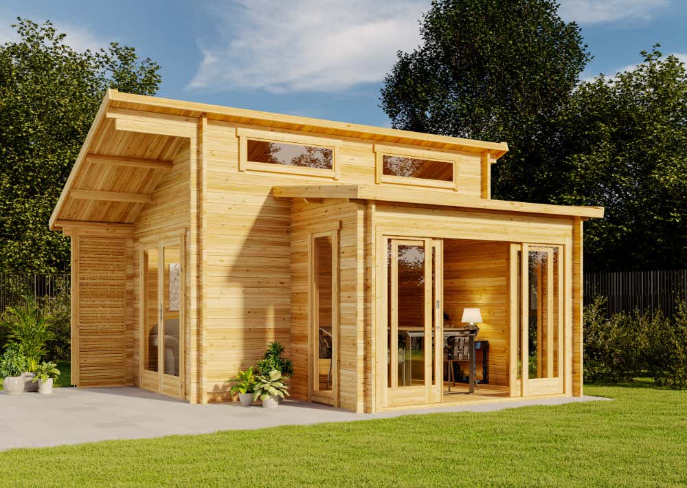 Gartenhaus Lausitz-40 ISO mit Schiebetür 5x4m | Rabatt: 33 %