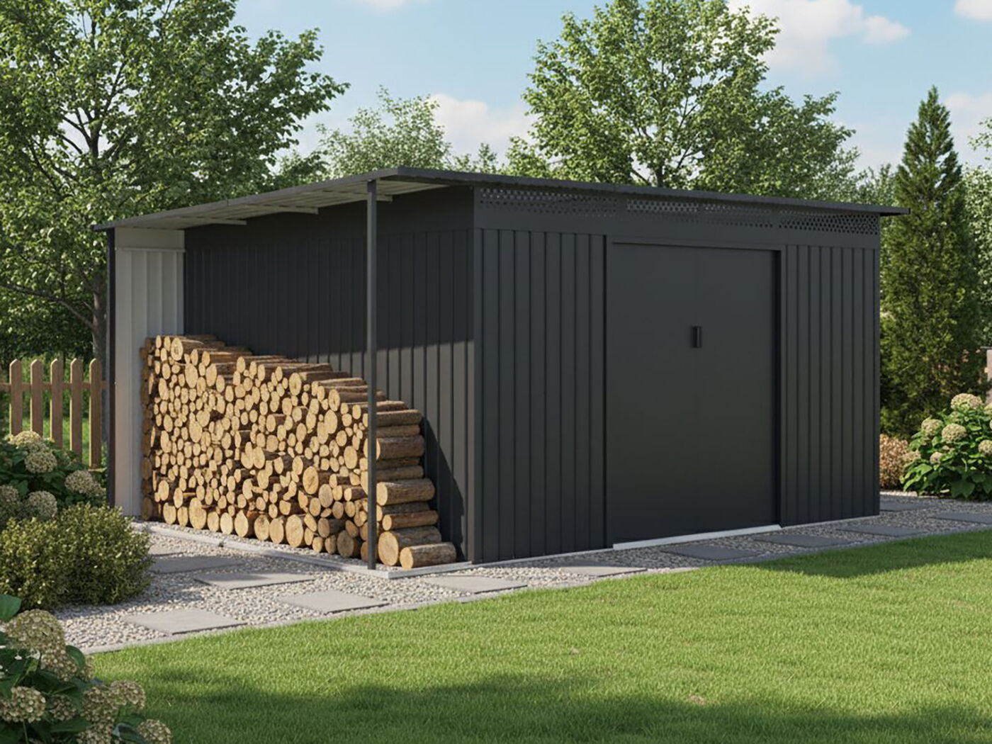 Metall Gerätehaus Modell Berlin 11,93 m² 4x3m | Rabatt: 26 %