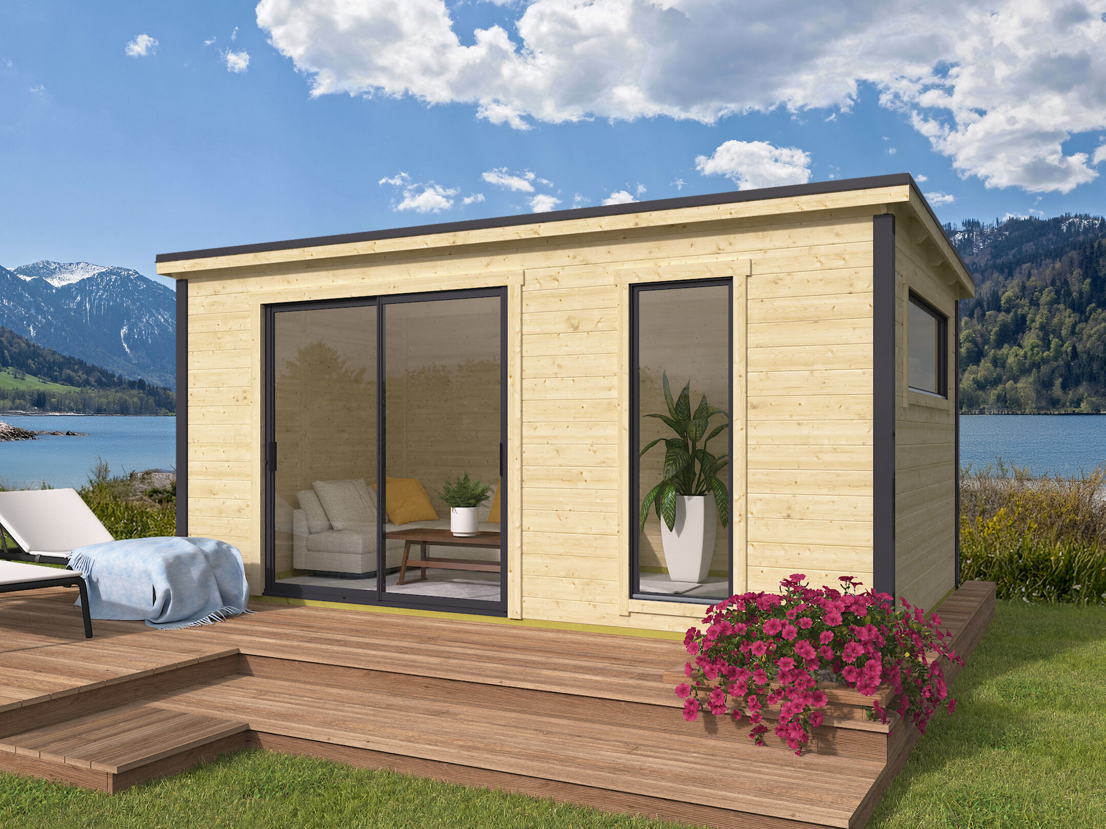 Fjordholz Gartenhaus Modell Juist-3 5x3m | Rabatt: 26 %