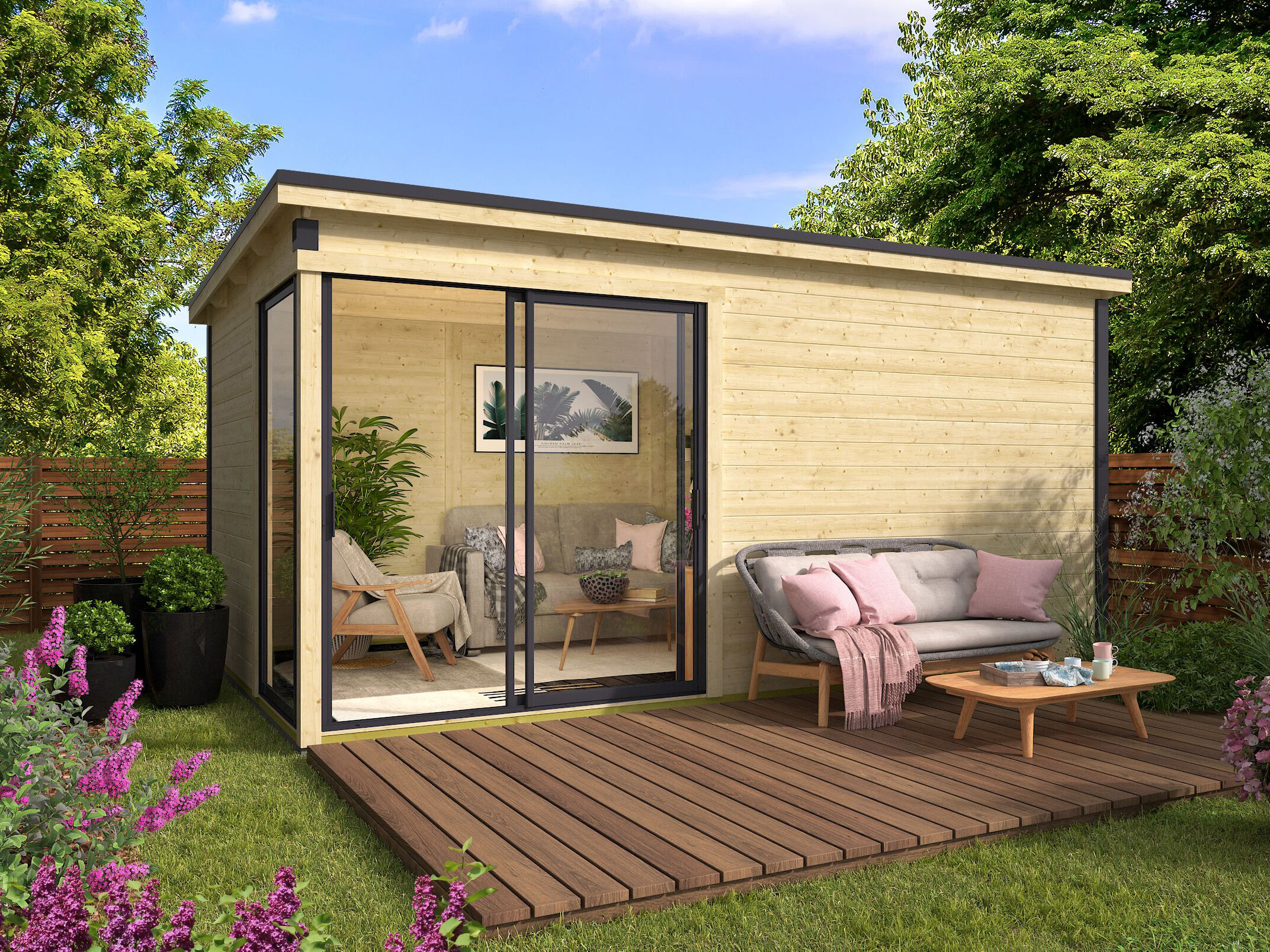 Fjordholz Gartenhaus Modell Amrum-4 5x3m | Rabatt: 26 %