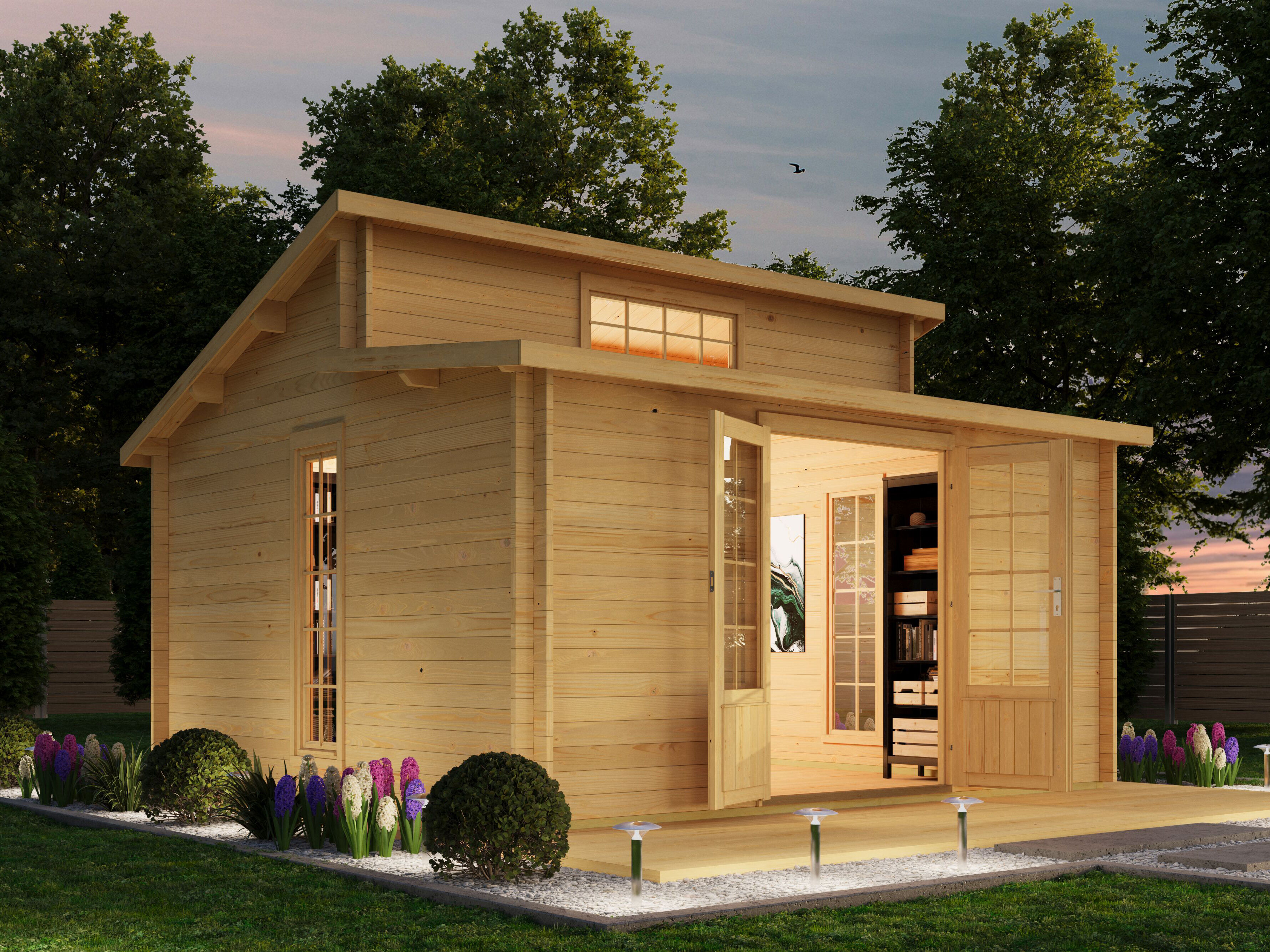 Fjordholz Pultdach Gartenhaus Modell Lausitz 4x3m | Rabatt: 26 %