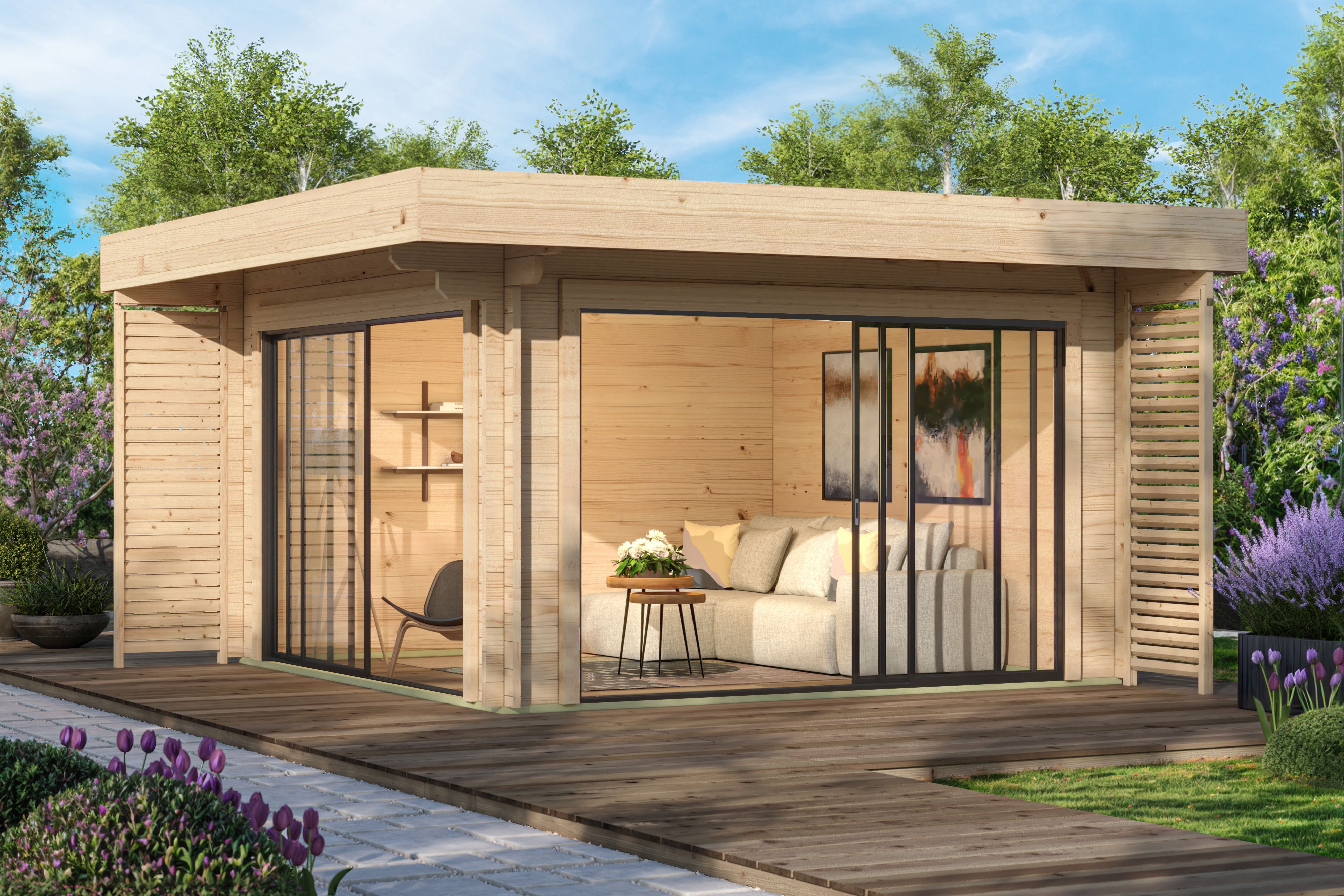 Fjordholz Gartenhaus Modell Bobby 44 Alu 5x4m | Rabatt: 26 %