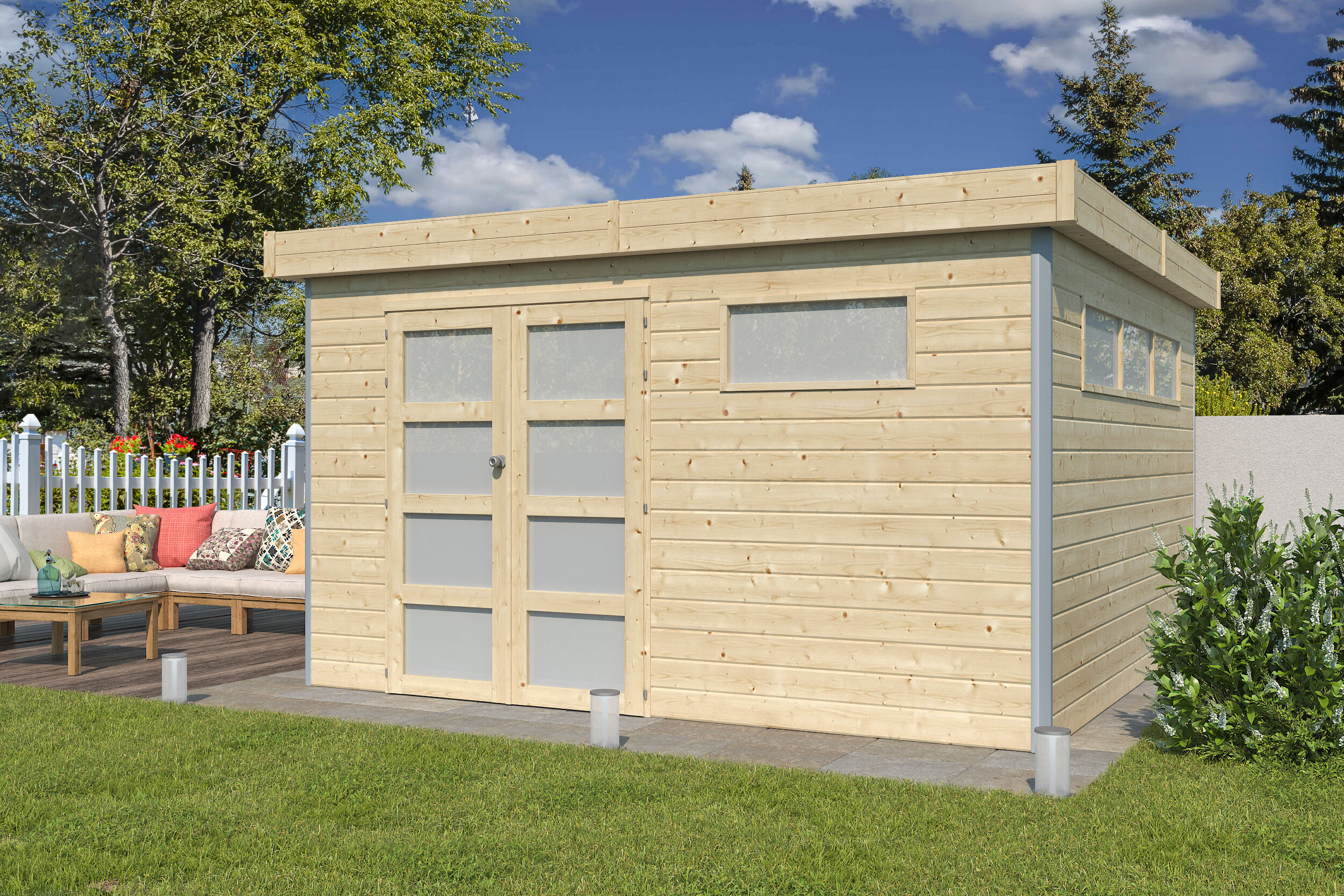 Gartenhaus Alu-Line Modell Kasuko-L 4x3m | Rabatt: 26 %