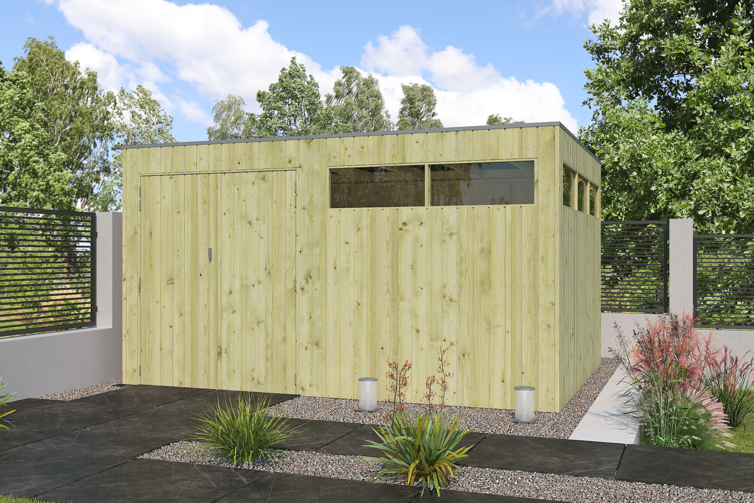 Gartenhaus Modell QBV-Line 11,89 m² 4x3m | Rabatt: 26 %