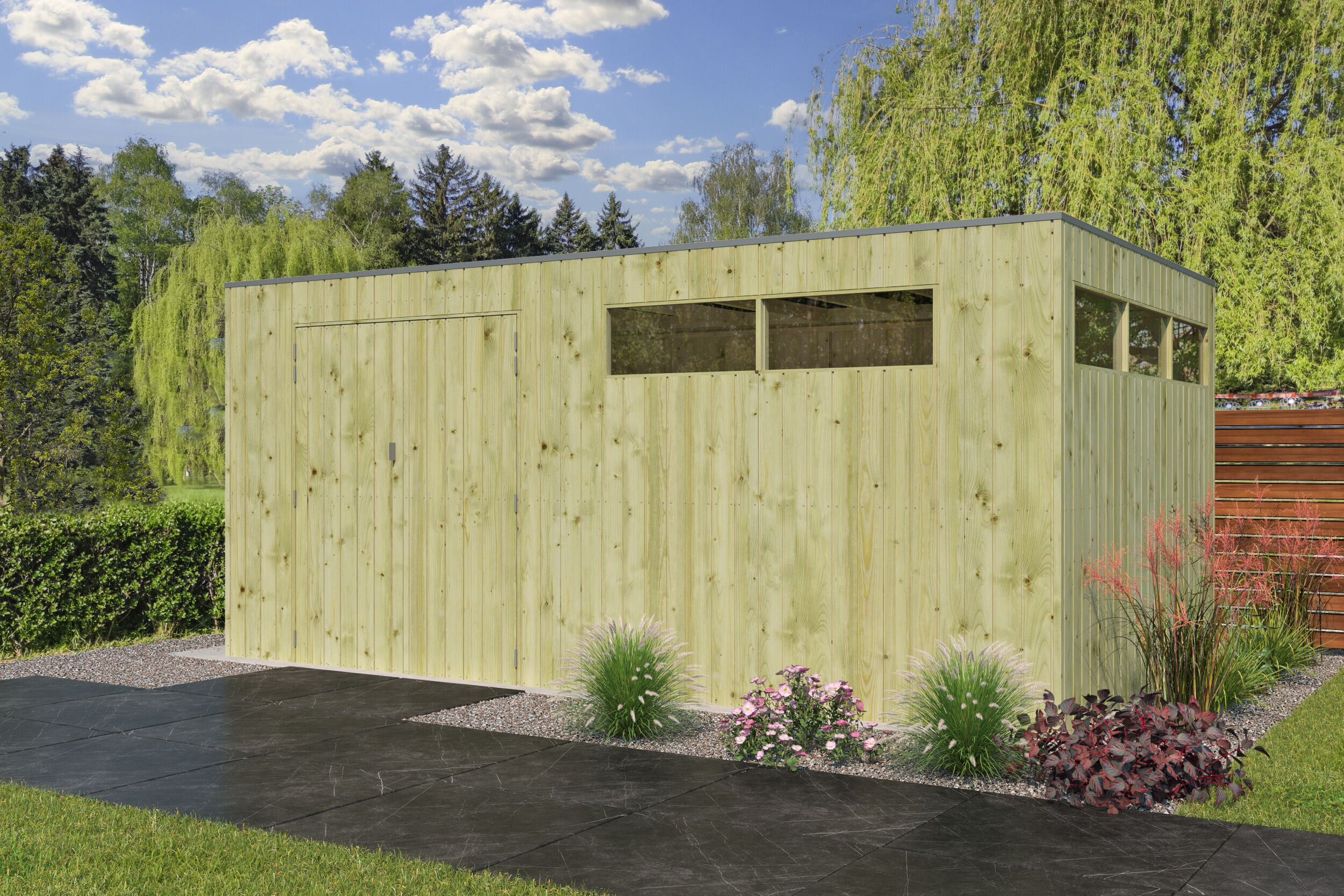Gartenhaus Modell QBV-Line 14,90 m² 5x3m | Rabatt: 26 %