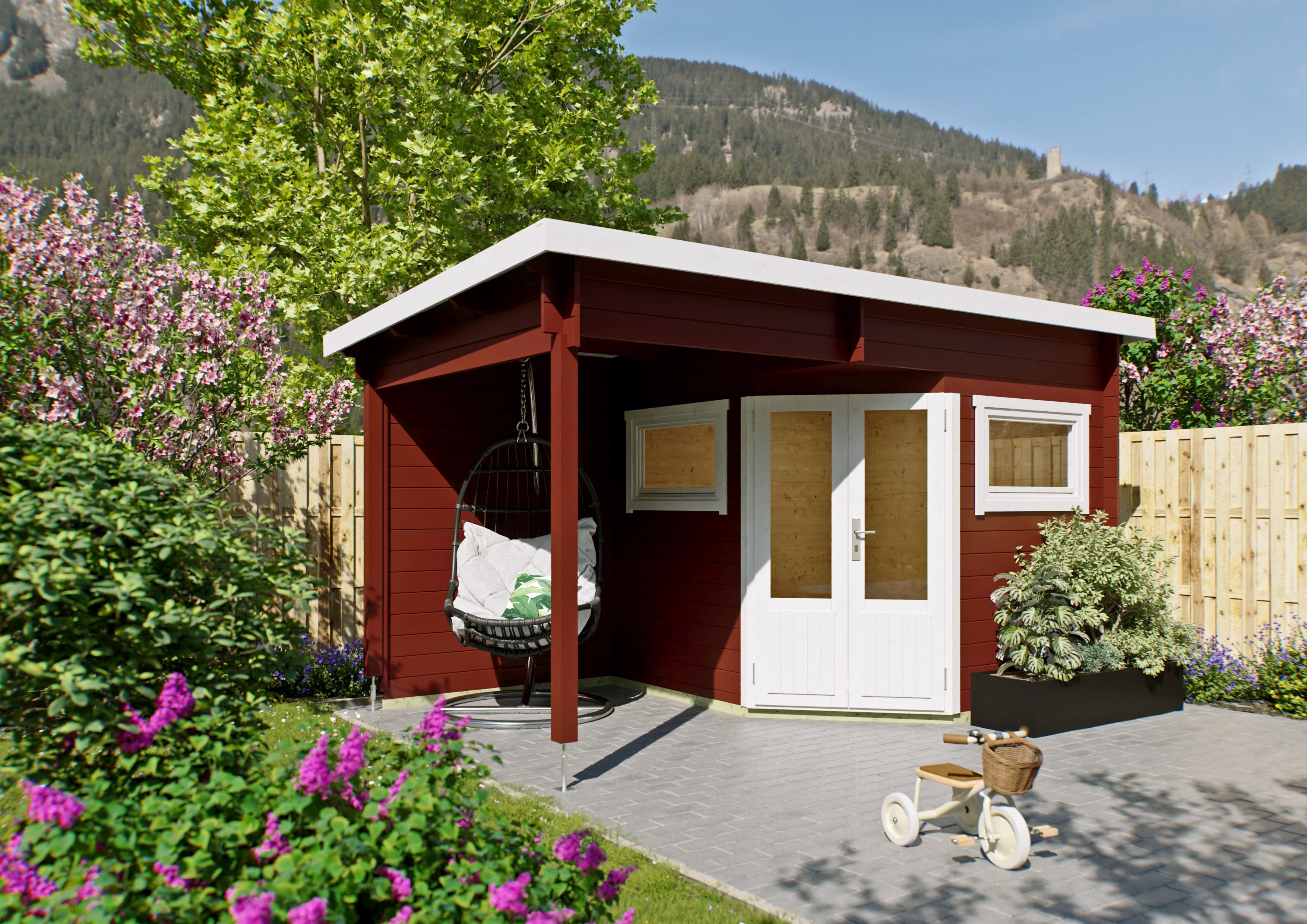 Fjordholz 5-Eck Gartenhaus Modell Leva 2B 5x3m | Rabatt: 26 %