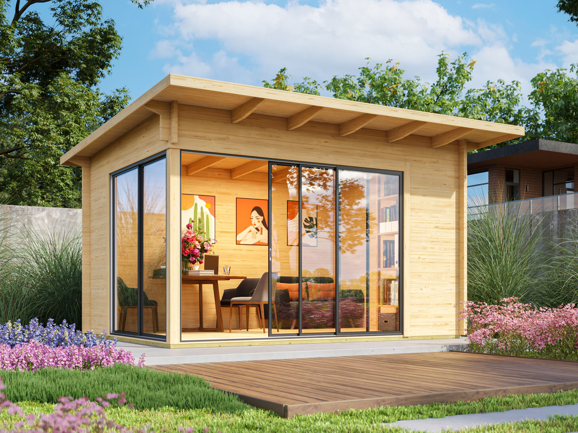 Fjordholz Gartenhaus Modell Starla 44 A 4x3m | Rabatt: 26 %