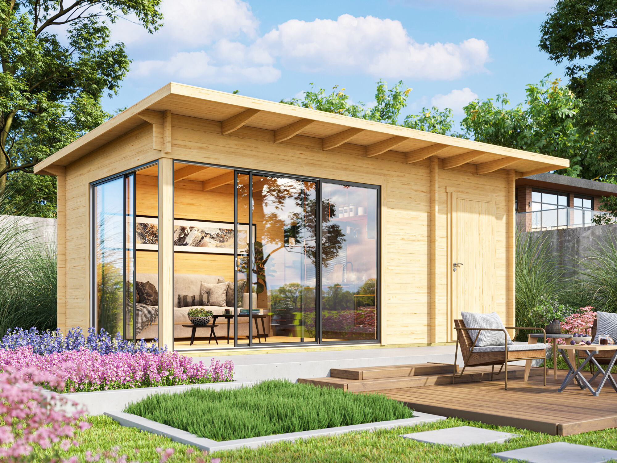 Fjordholz Gartenhaus Modell Starla 44 B 6x4m | Rabatt: 26 %