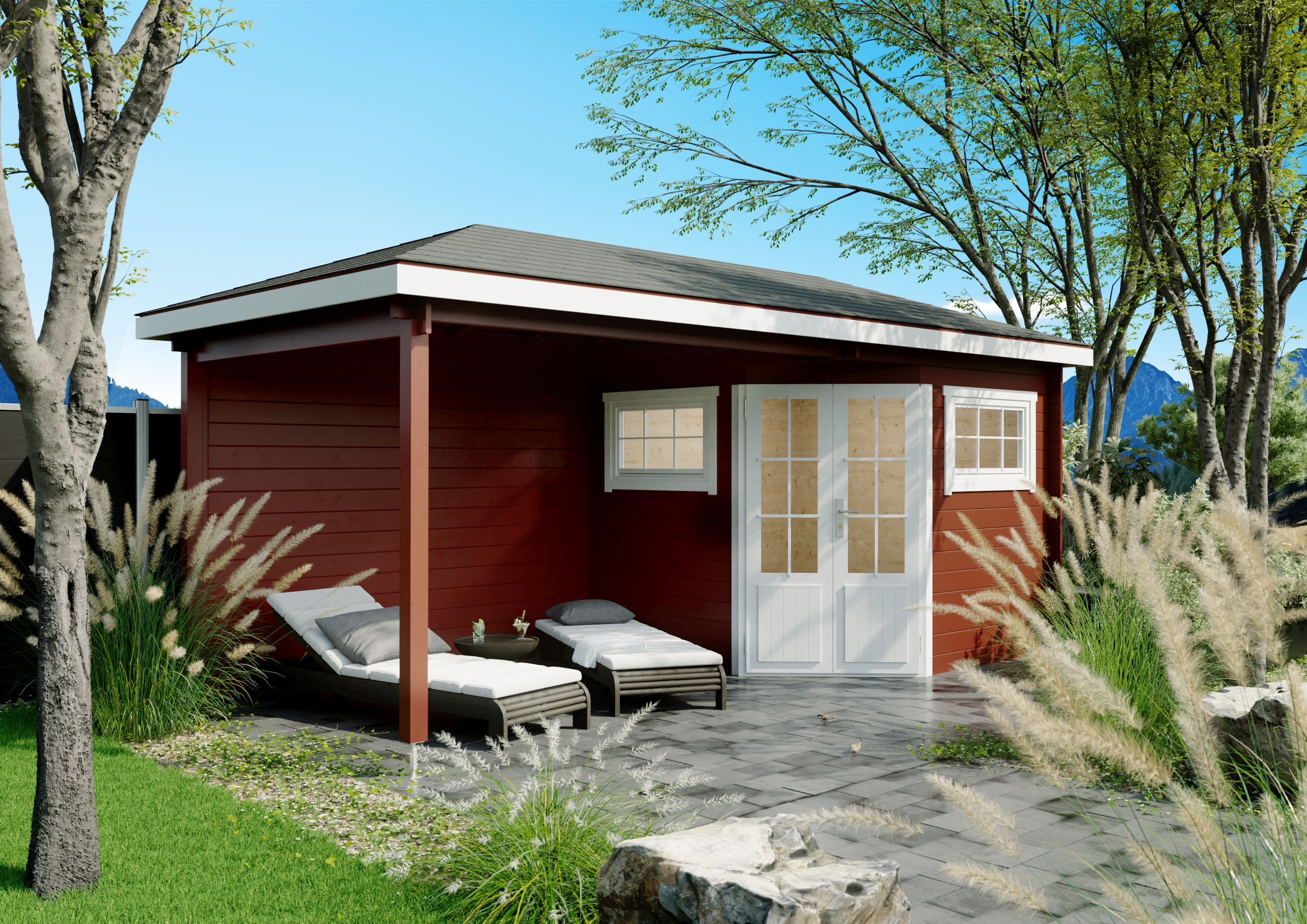 Fjordholz 5-Eck Gartenhaus Modell Evelyn 2C 5x3m | Rabatt: 26 %