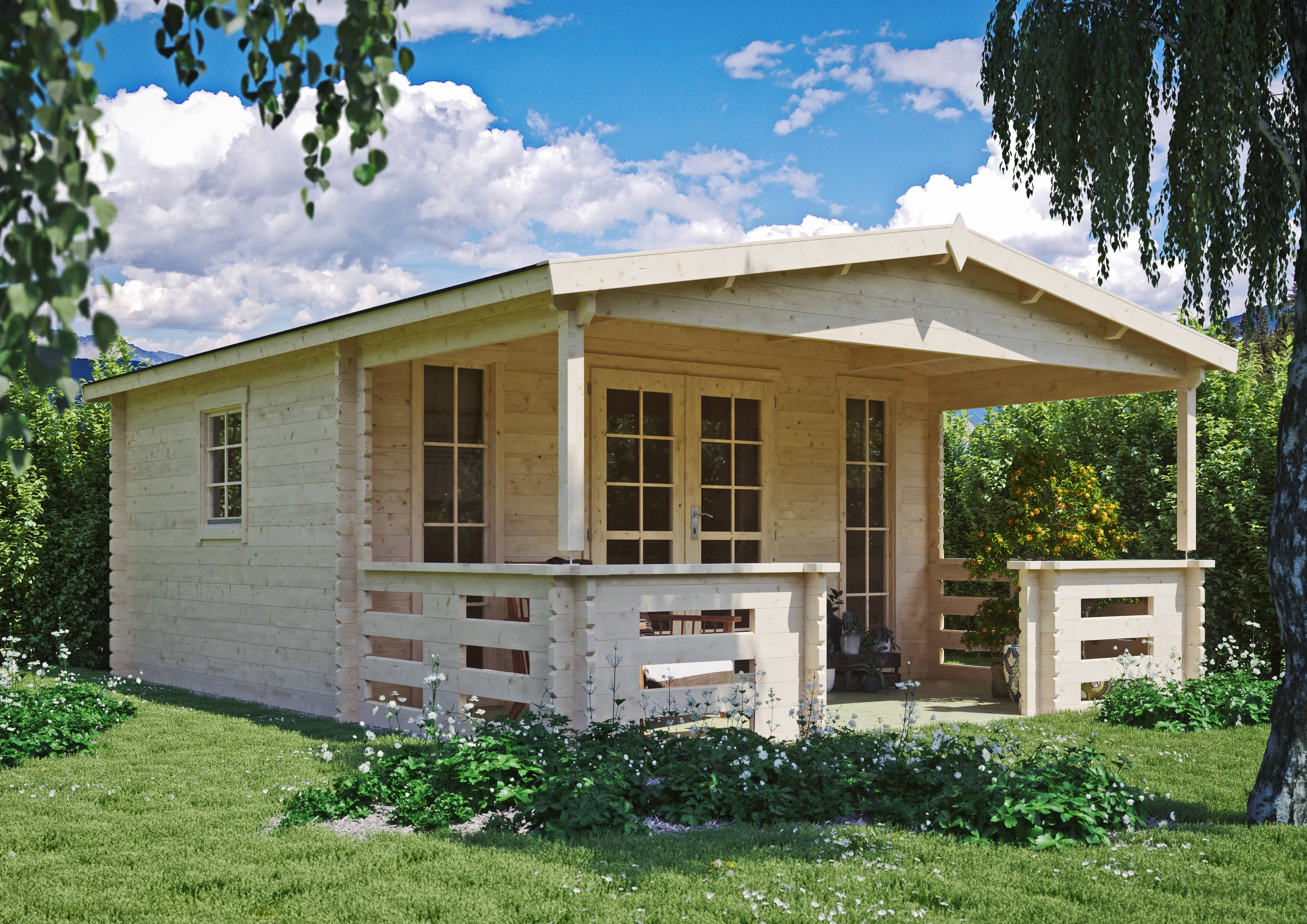 Fjordholz Gartenhaus Modell Franjo 44 C 6x4m | Rabatt: 26 %
