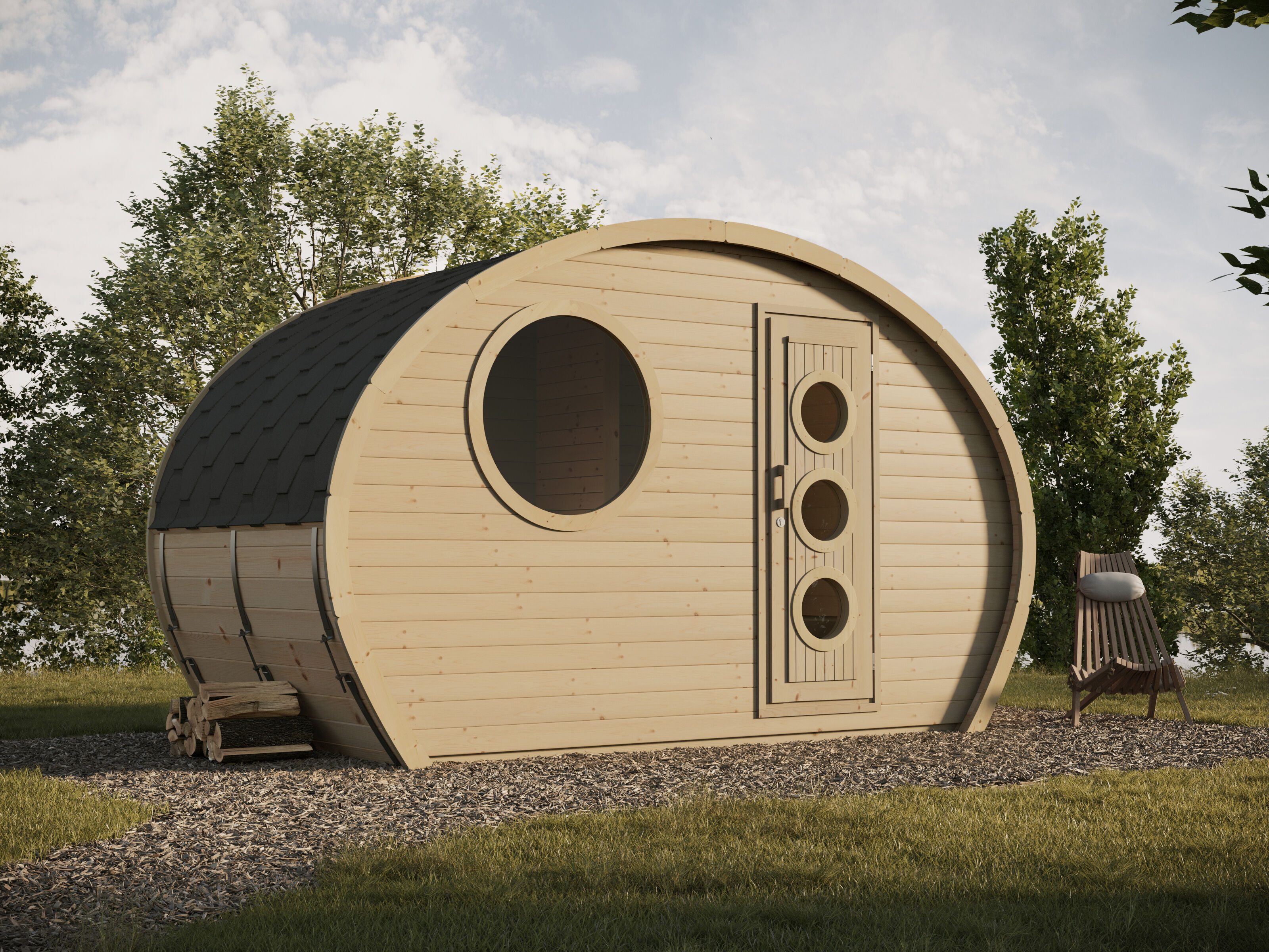 Ovales Camping Fass Modell Frodo 195 6x4m | Rabatt: 26 %